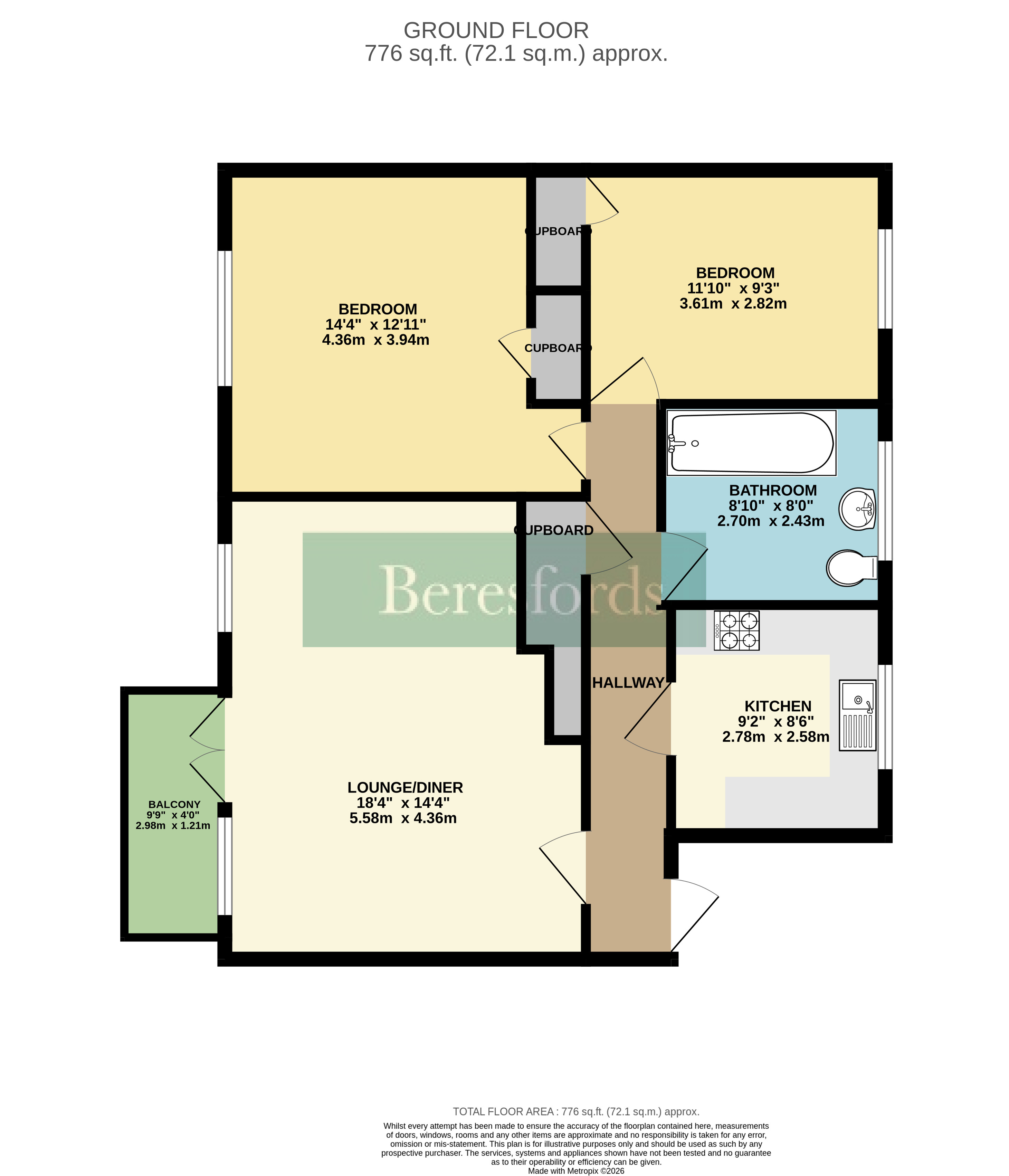 17, Moultrie Way, Upminster floorplan