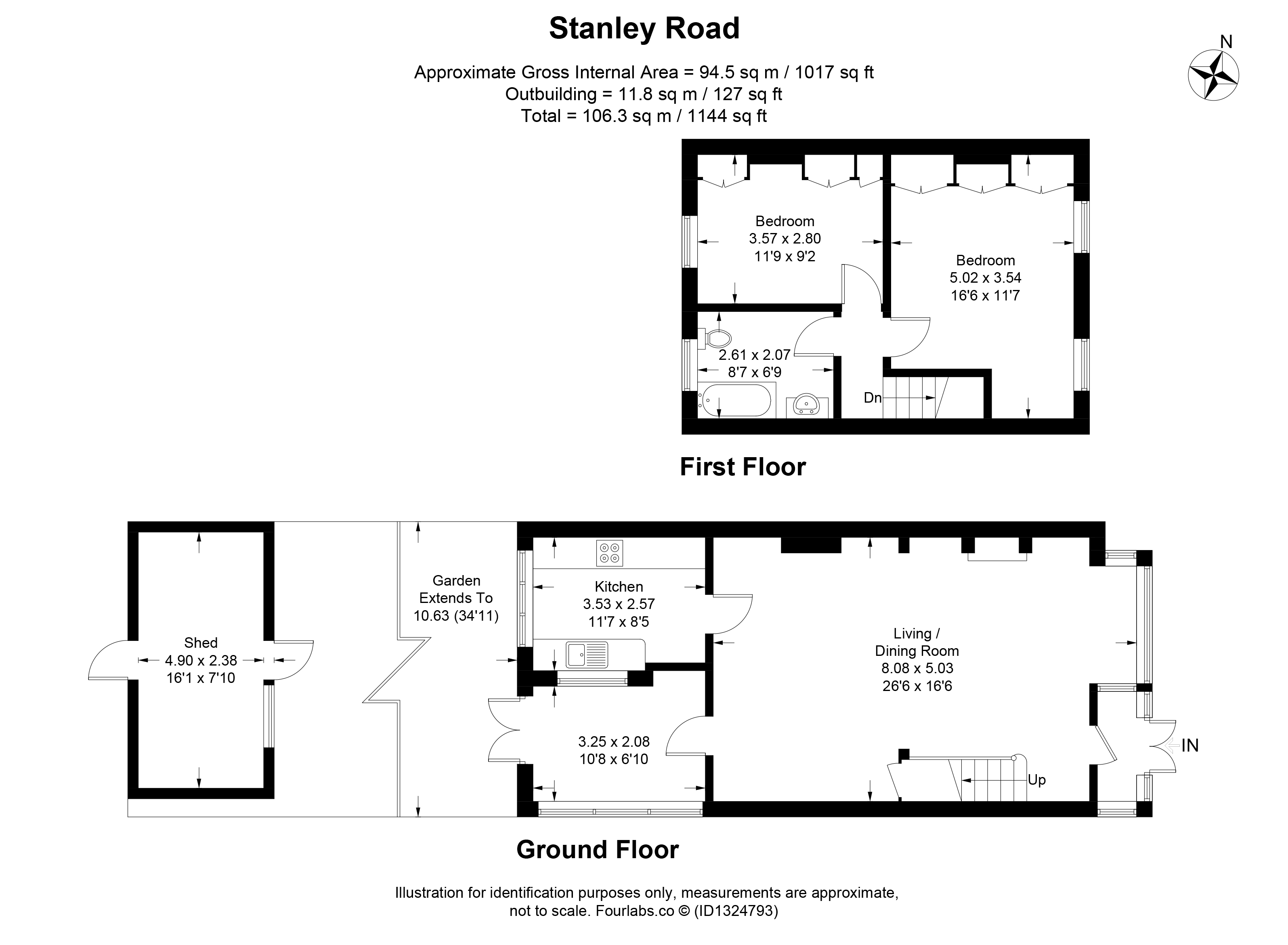 5, Stanley Road, Carshalton floorplan