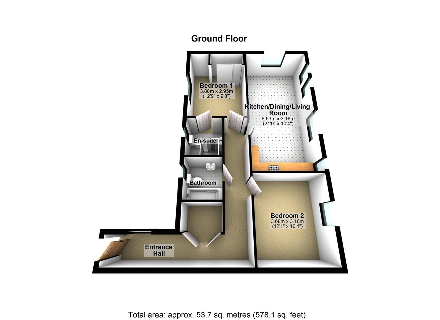 47, Davy Road, Castleford floorplan