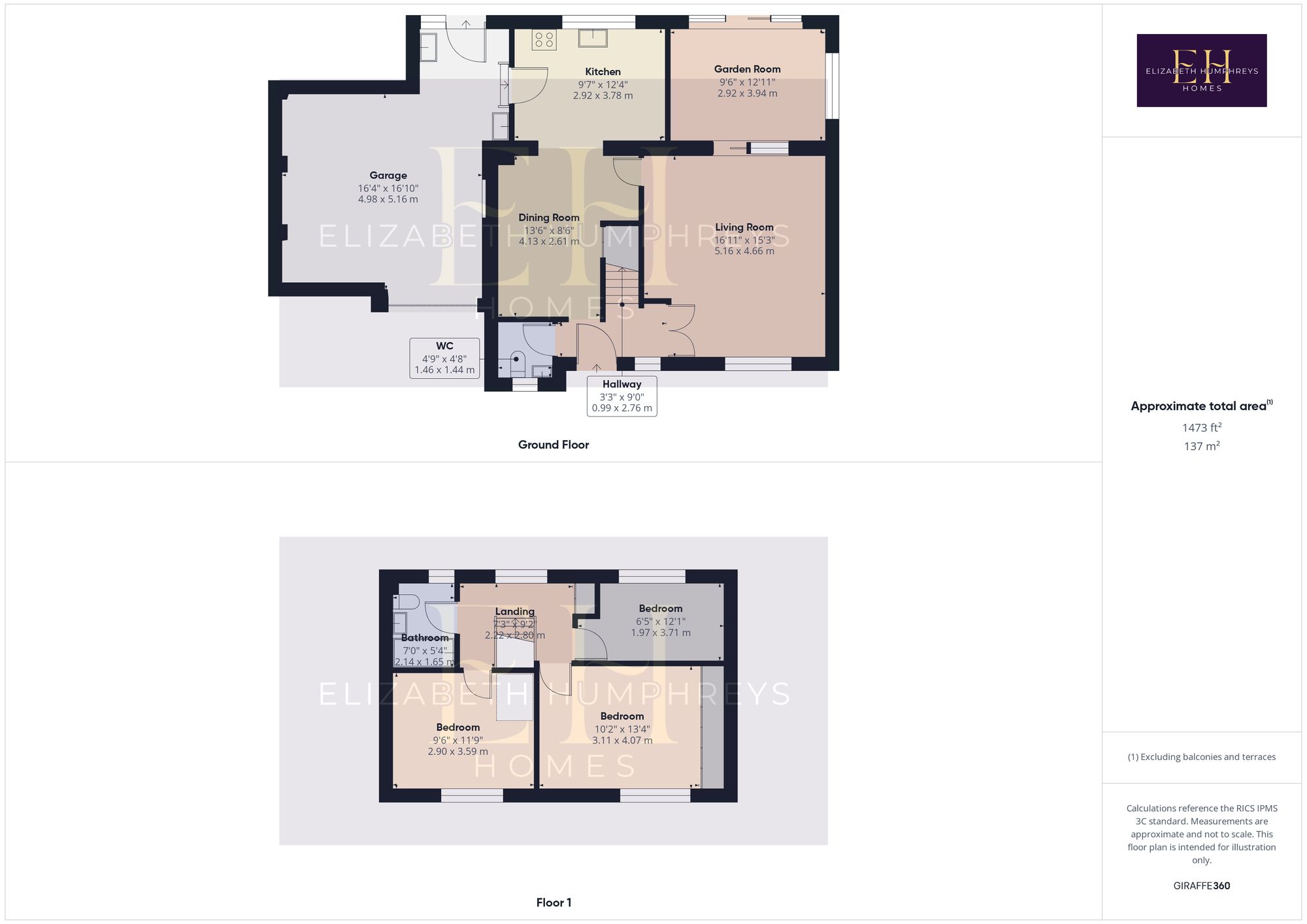 28 Whitegates, Morpeth floorplan
