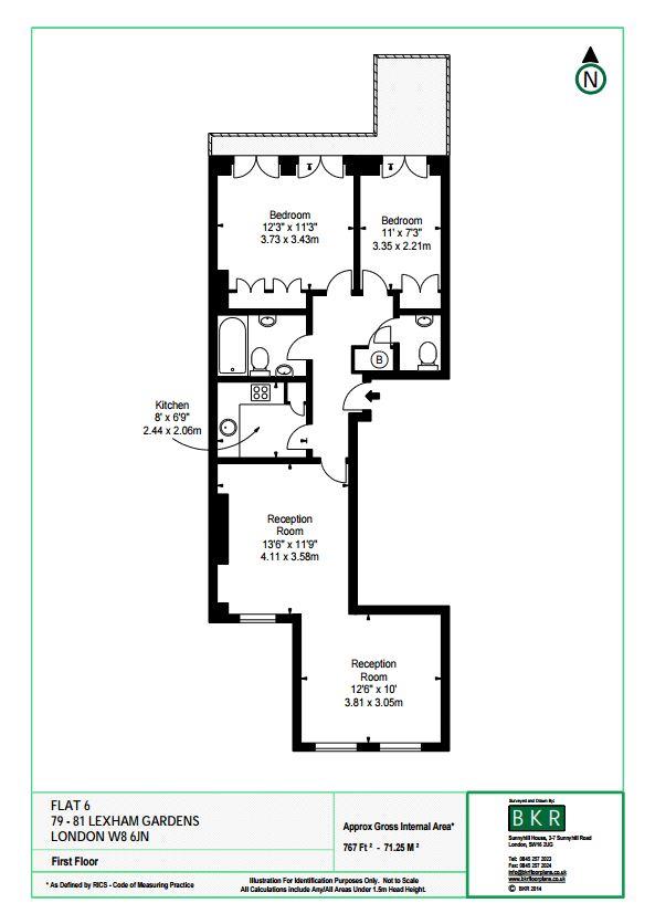 2 Bedrooms Flat to rent in Lexham Gardens, London W8