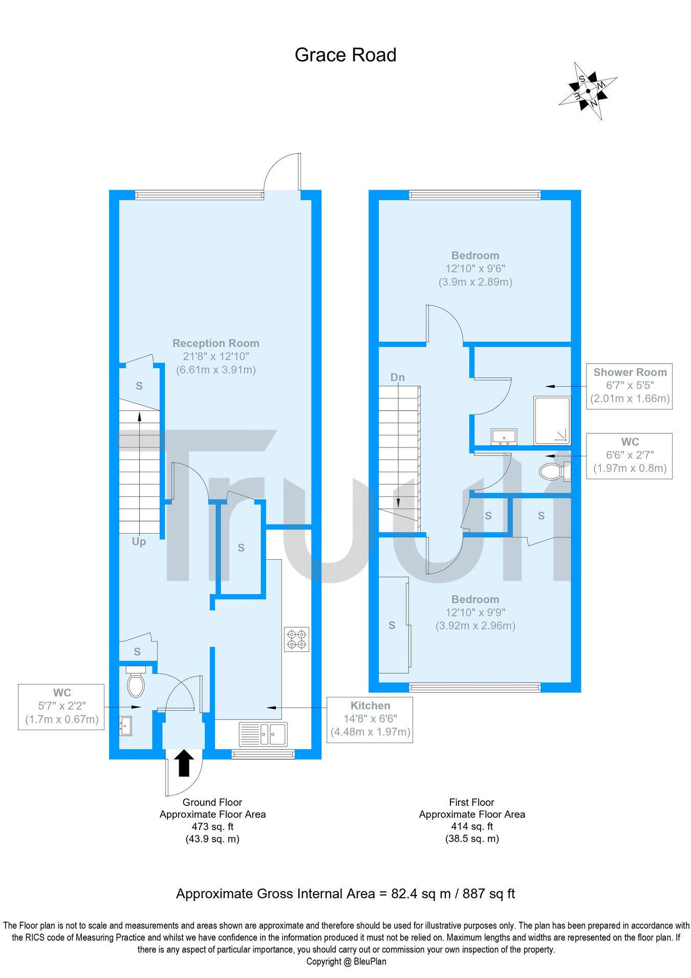 12, Grace Road, Croydon floorplan