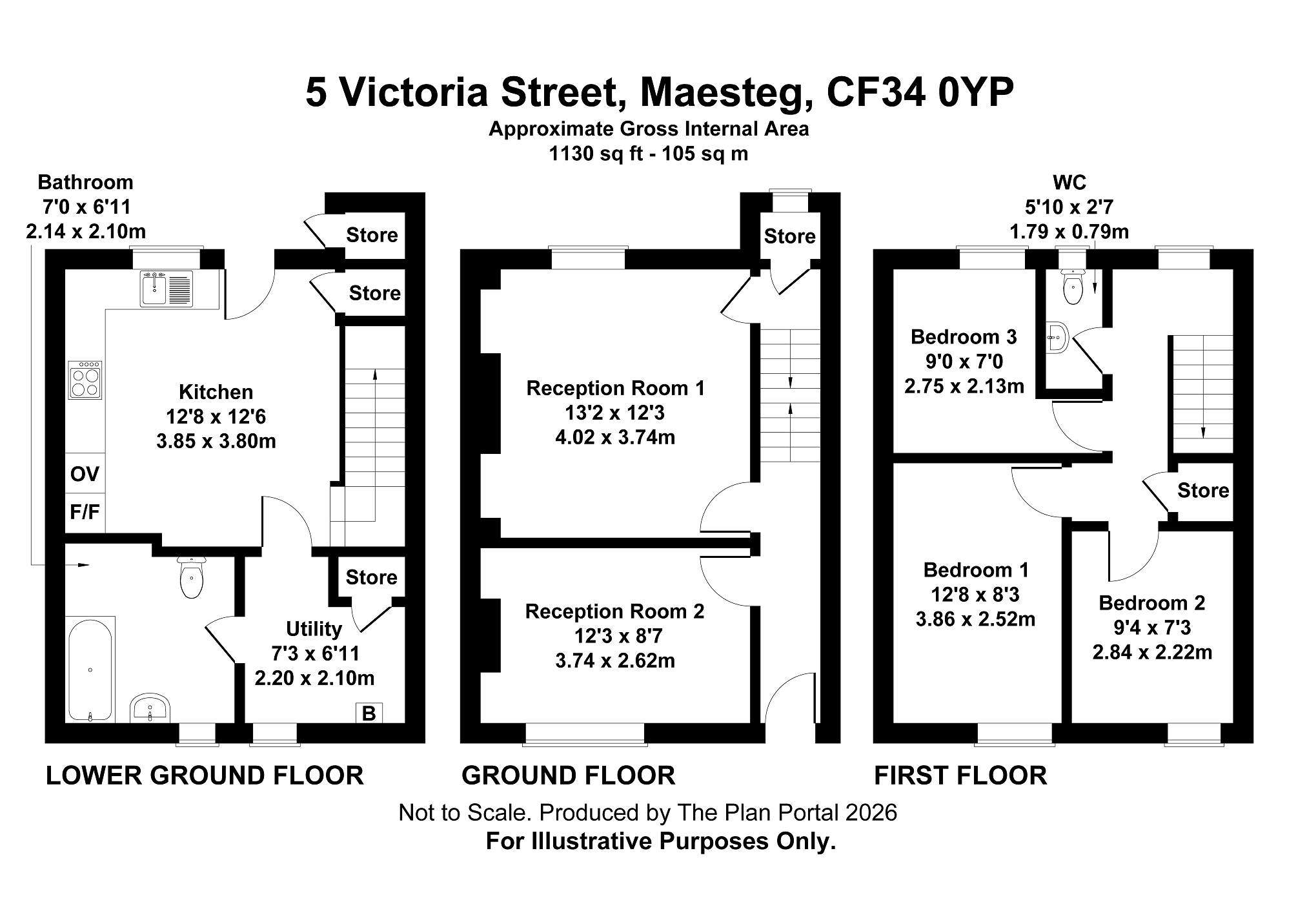 5, Victoria Street, Maesteg floorplan
