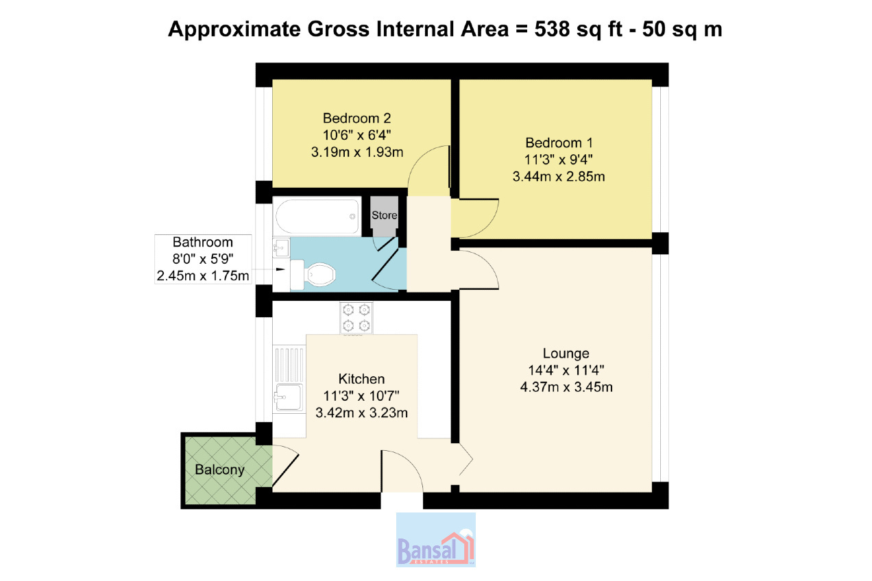 65, Colina Close, Coventry floorplan