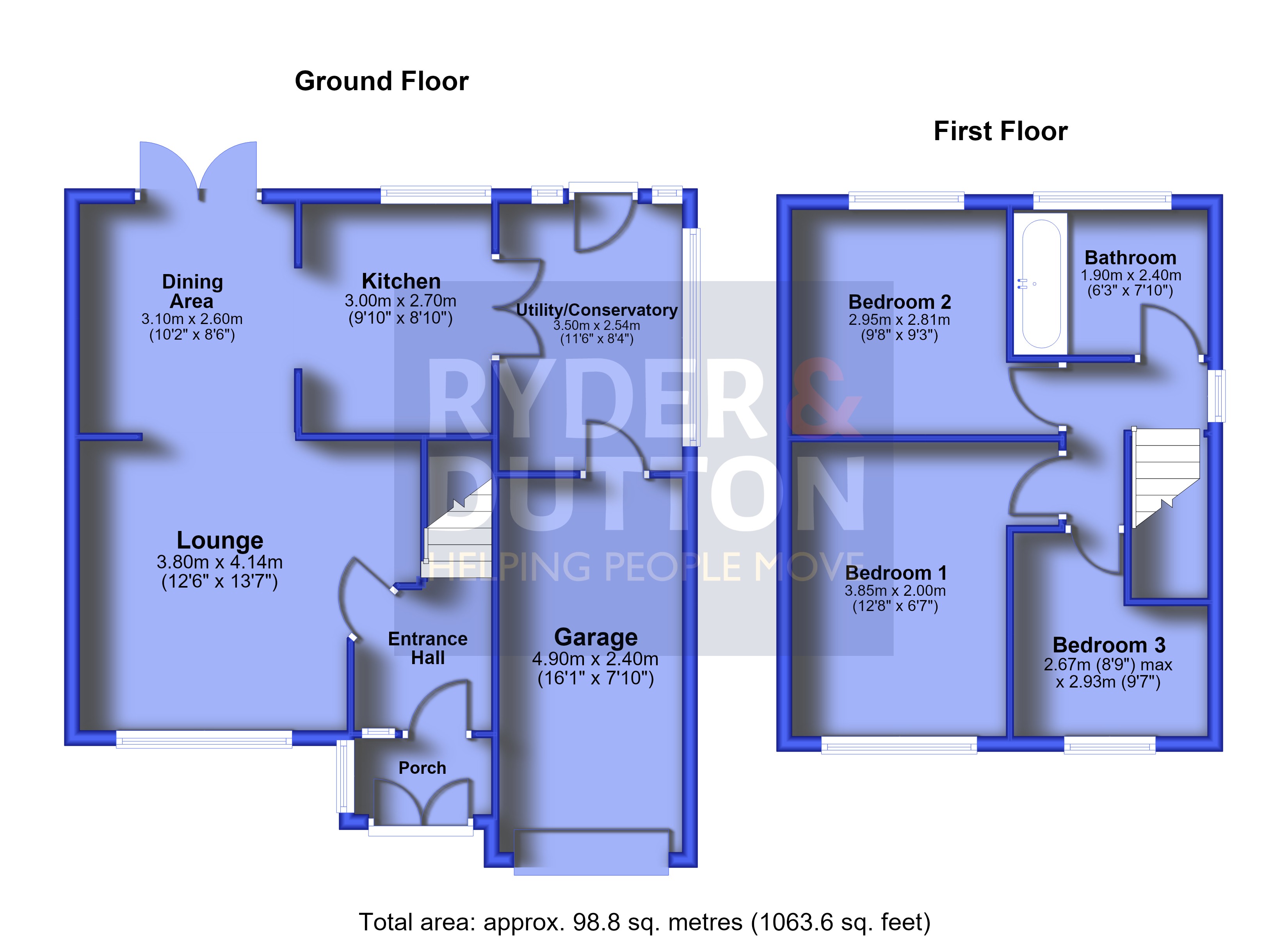 86, Arnside Avenue, Oldham floorplan