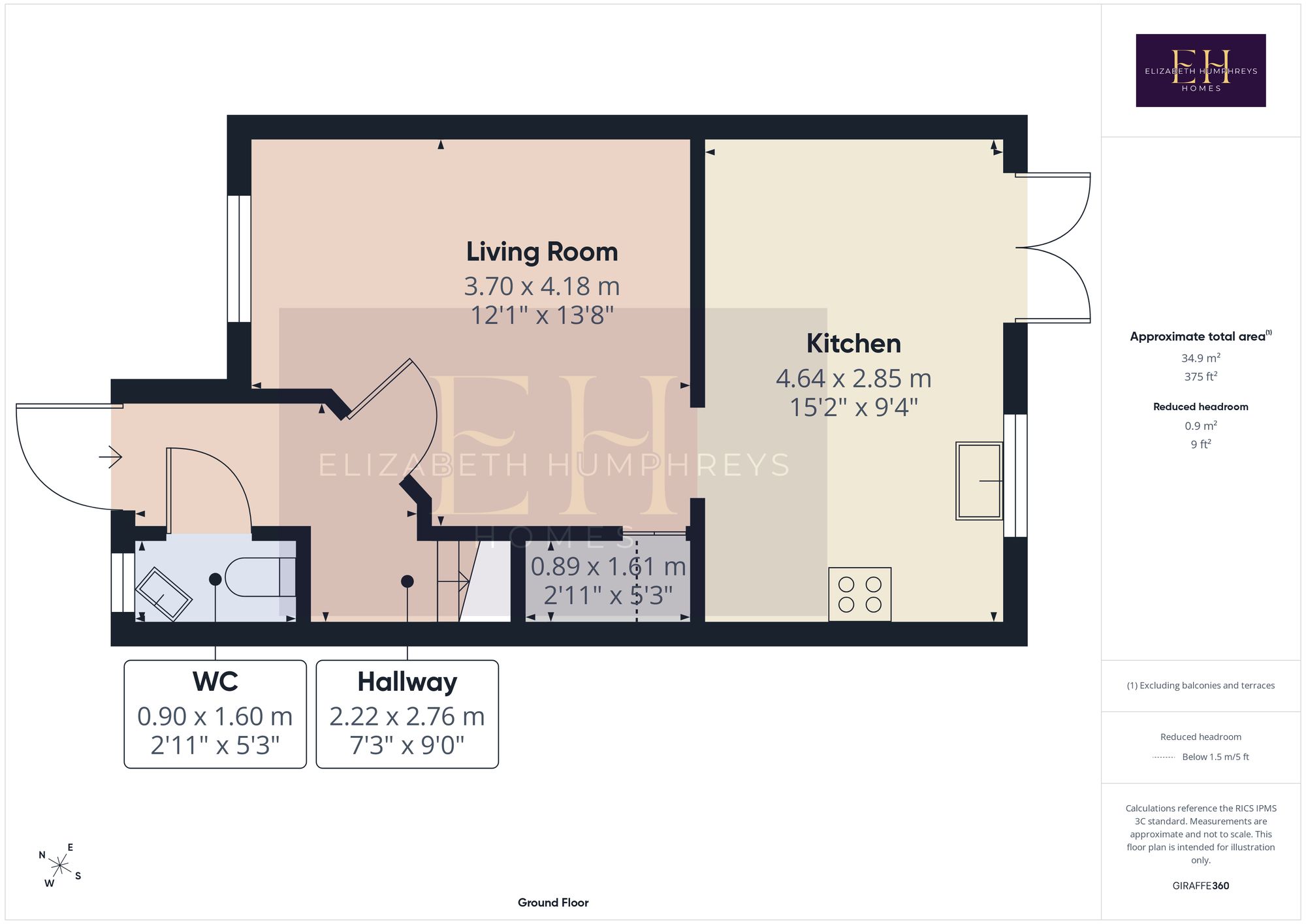 3, The Dunes, Hadston, Morpeth, Northumberland floorplan