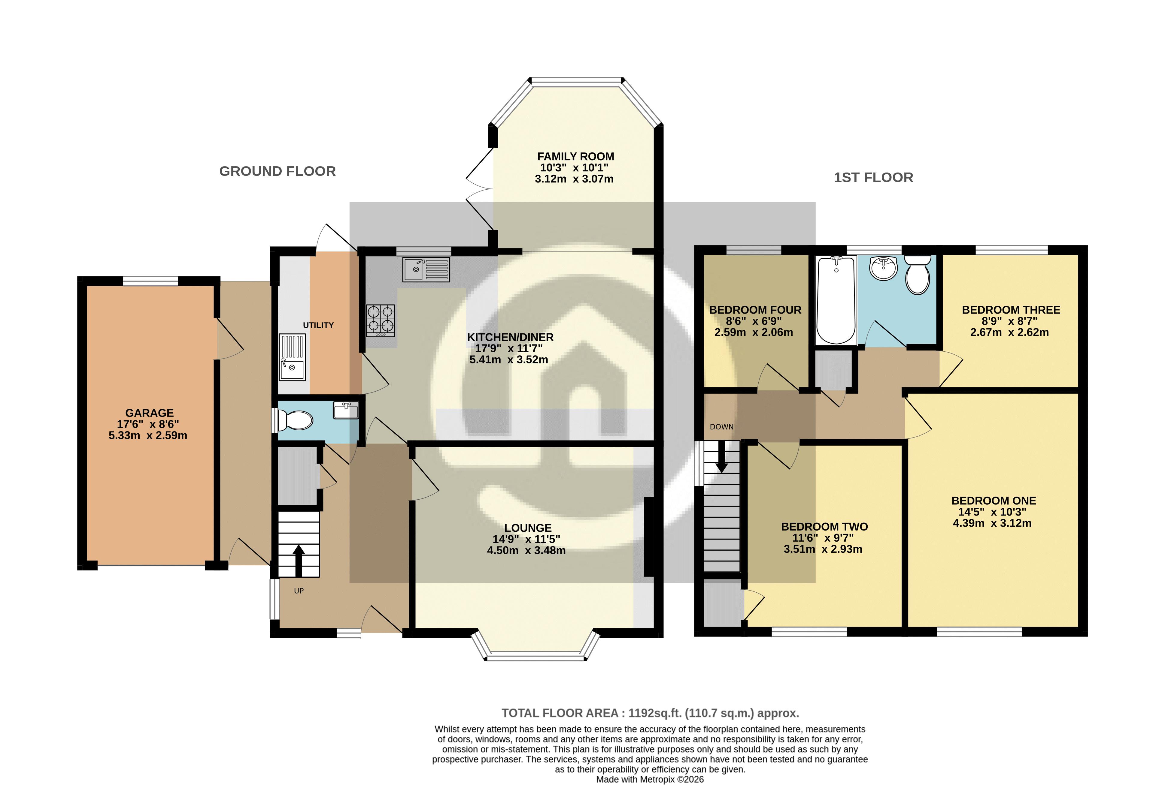 17, Marlow Way, Bedford floorplan