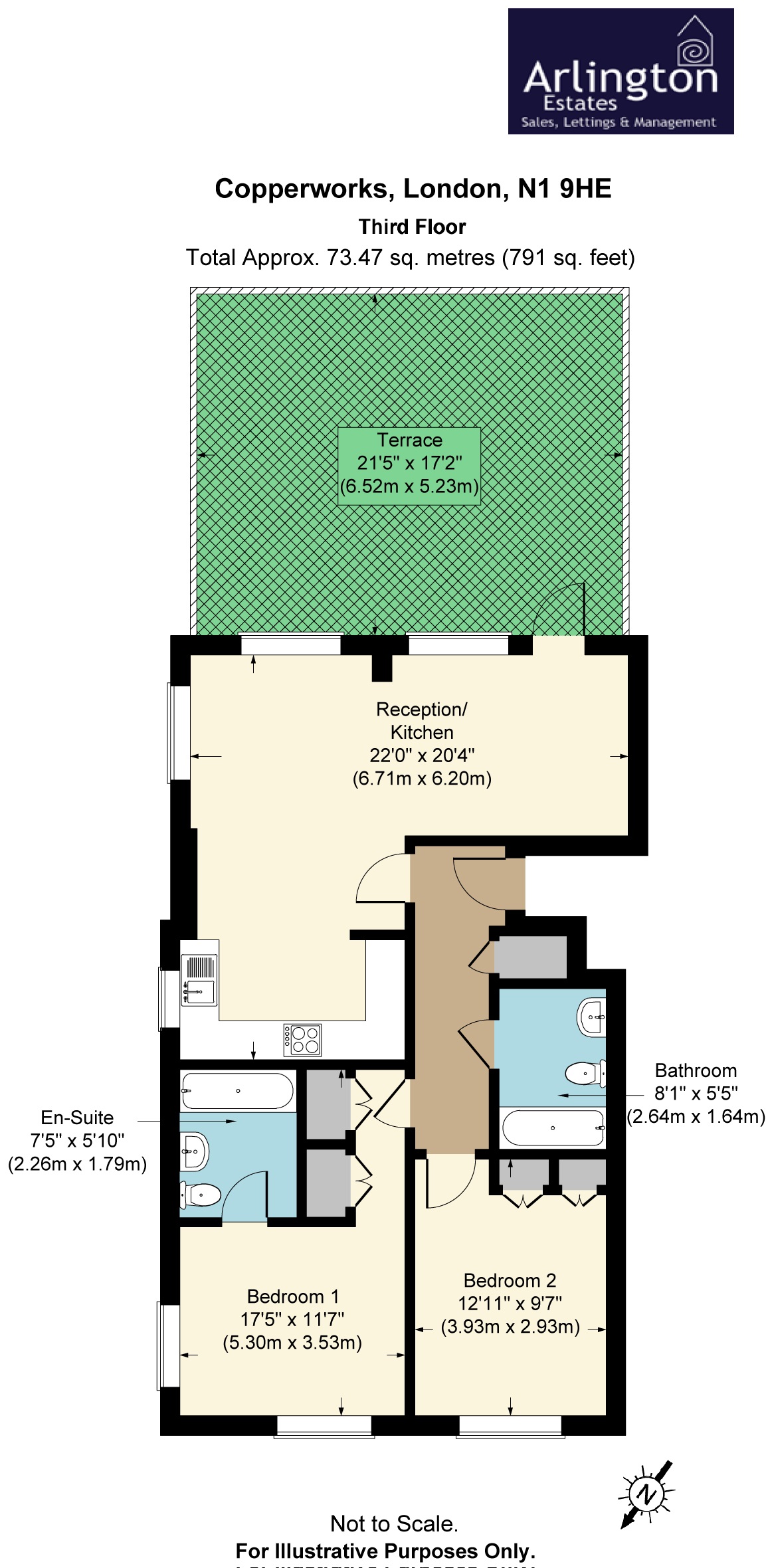 2 Bedrooms Flat to rent in Railway Street, Kings Cross N1