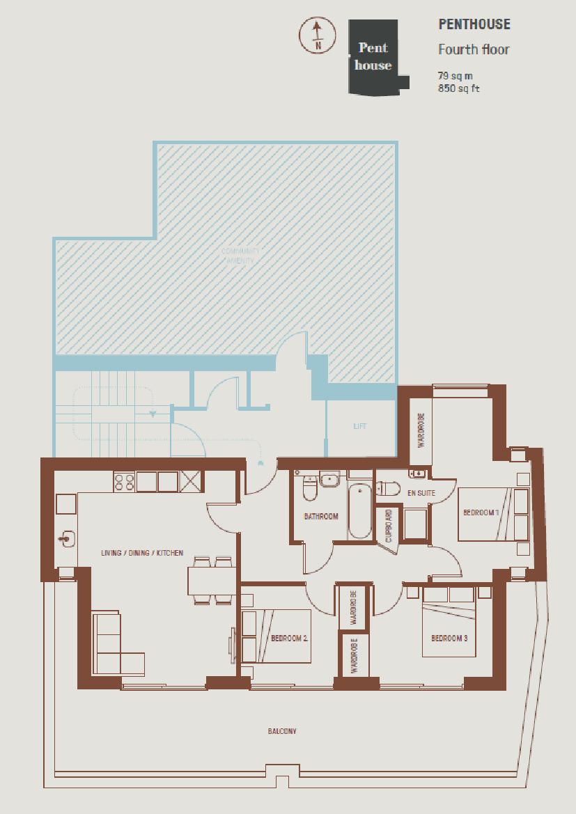 3 Bedrooms Flat for sale in Penthouse, Queens Road Apartments, Queens Road Peckham, London SE15