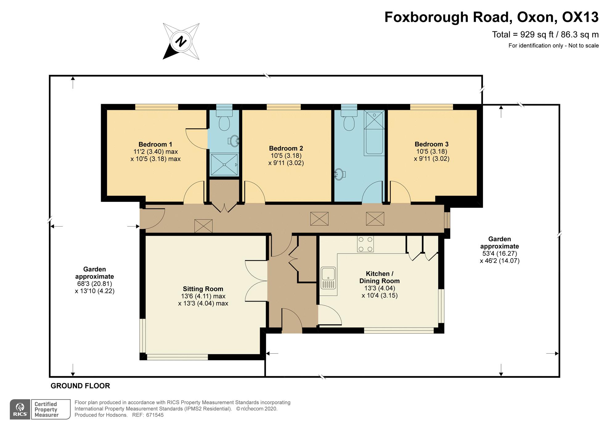 Foxborough Road, Radley, Abingdon OX14, 3 bedroom detached bungalow for