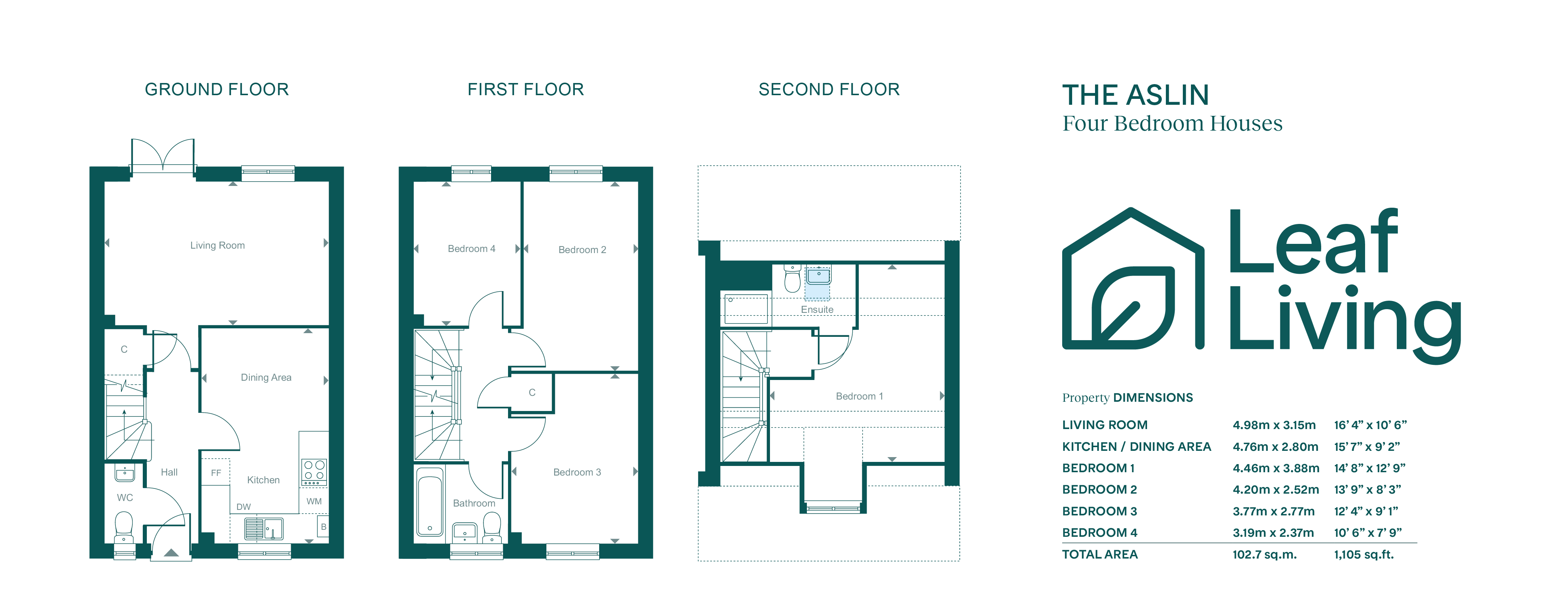5 Ibis Street - Aslin RL, Leaf Living at Peters Village, Ibis Street, ME1, Rochester floorplan