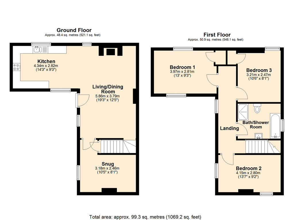 Rose Villa, Ash End, Templecombe floorplan