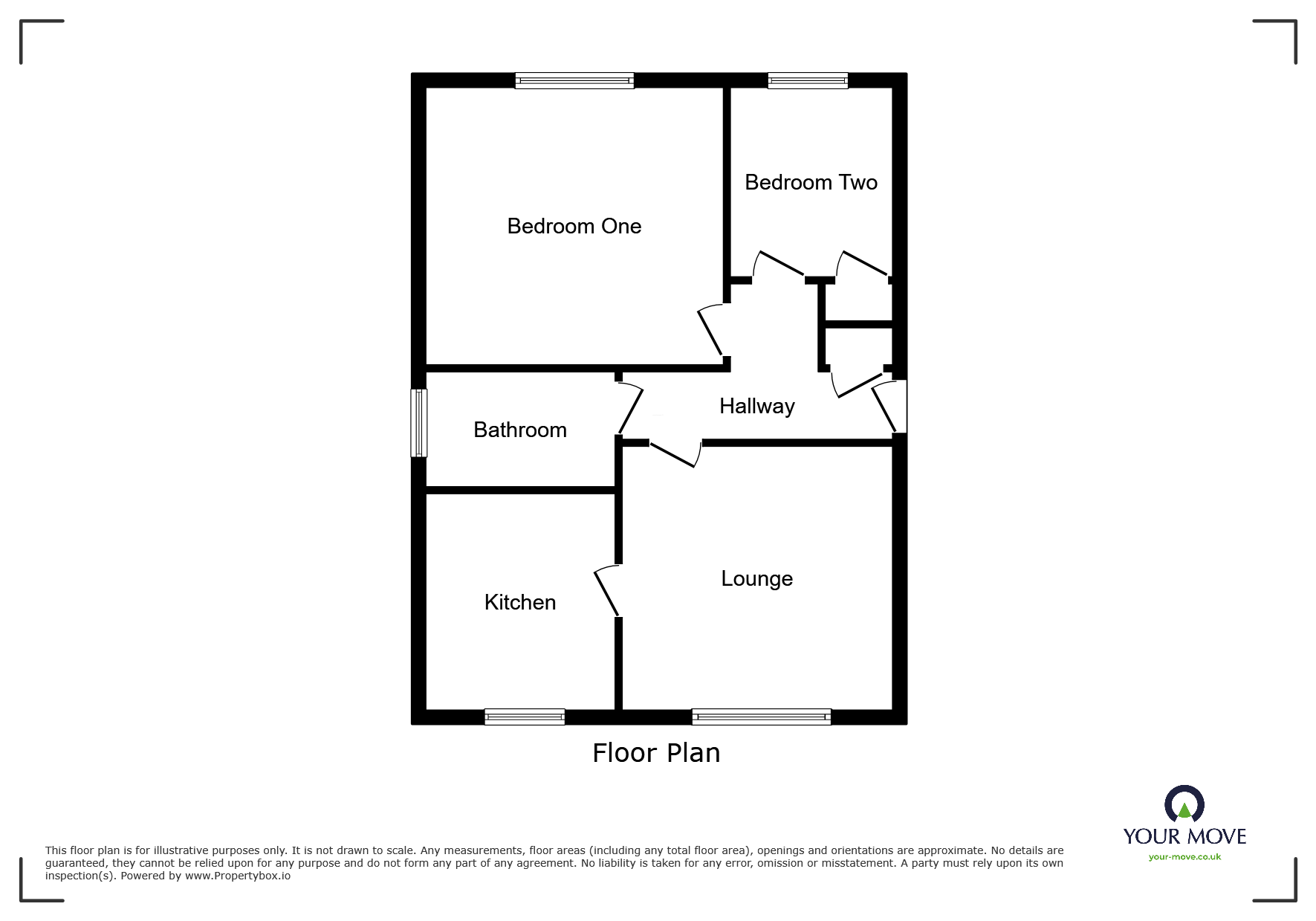 Flat 1, 36A,, Laurel Road, Doncaster floorplan
