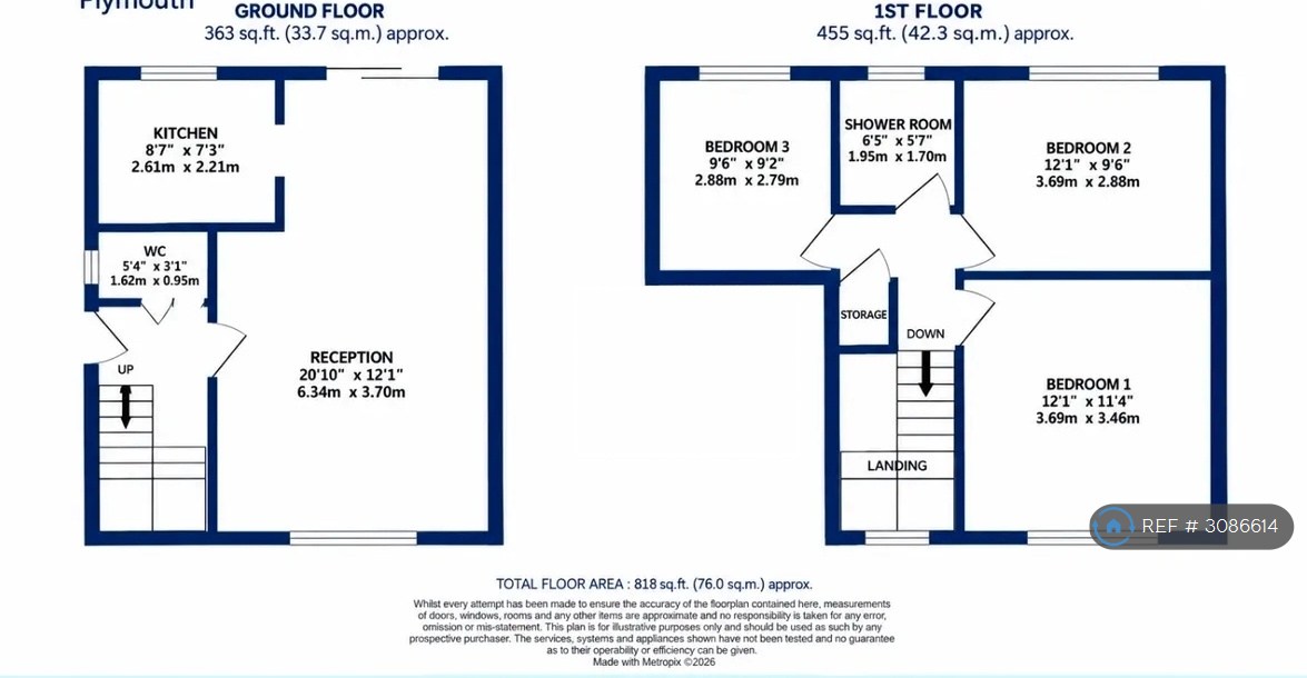 Deer Park, Plymouth floorplan