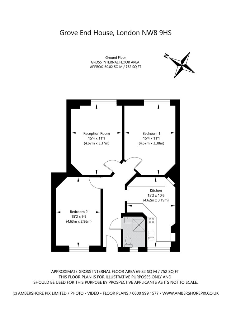 8, Grove End House, St John's Wood floorplan