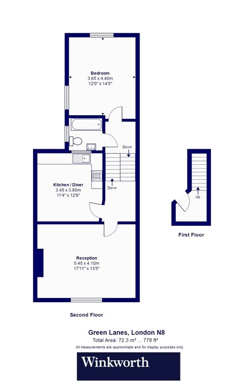 1 Bedrooms Flat to rent in Green Lanes, Harringay N8