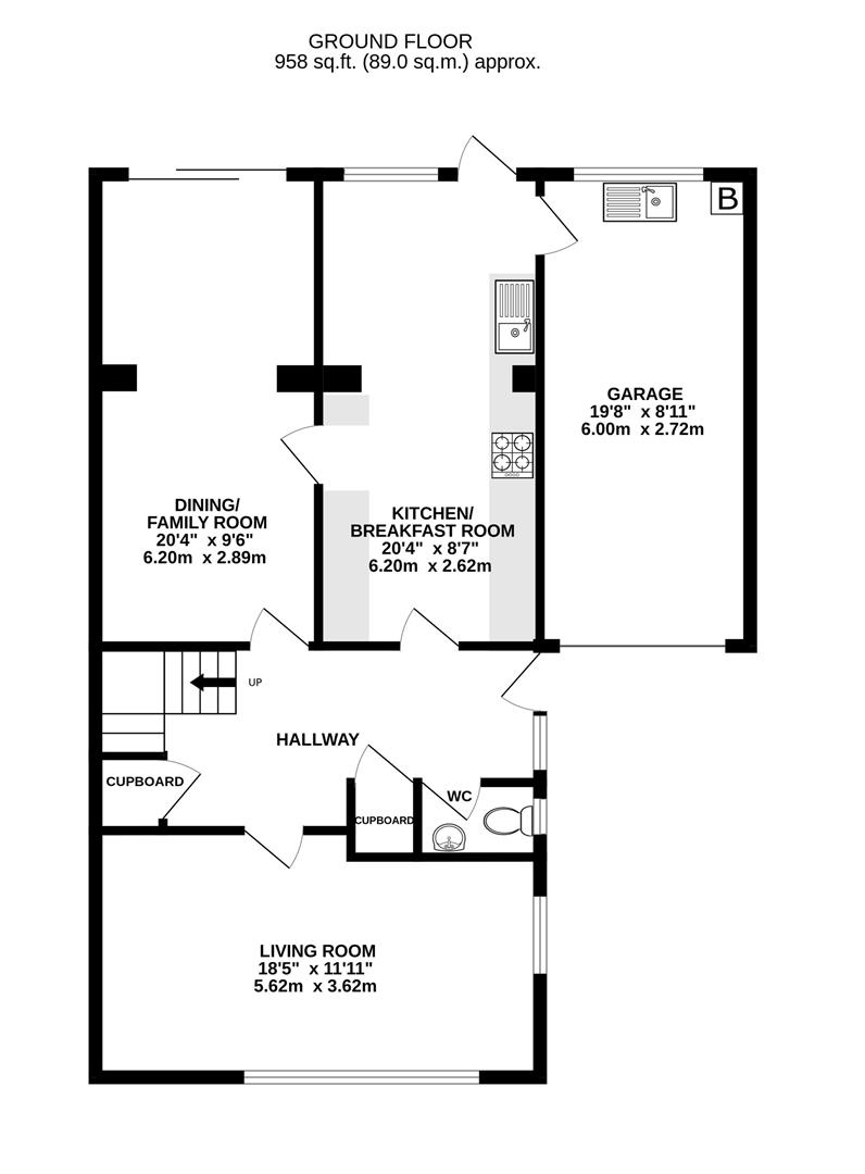 10, Billbrook Road, Hucclecote floorplan