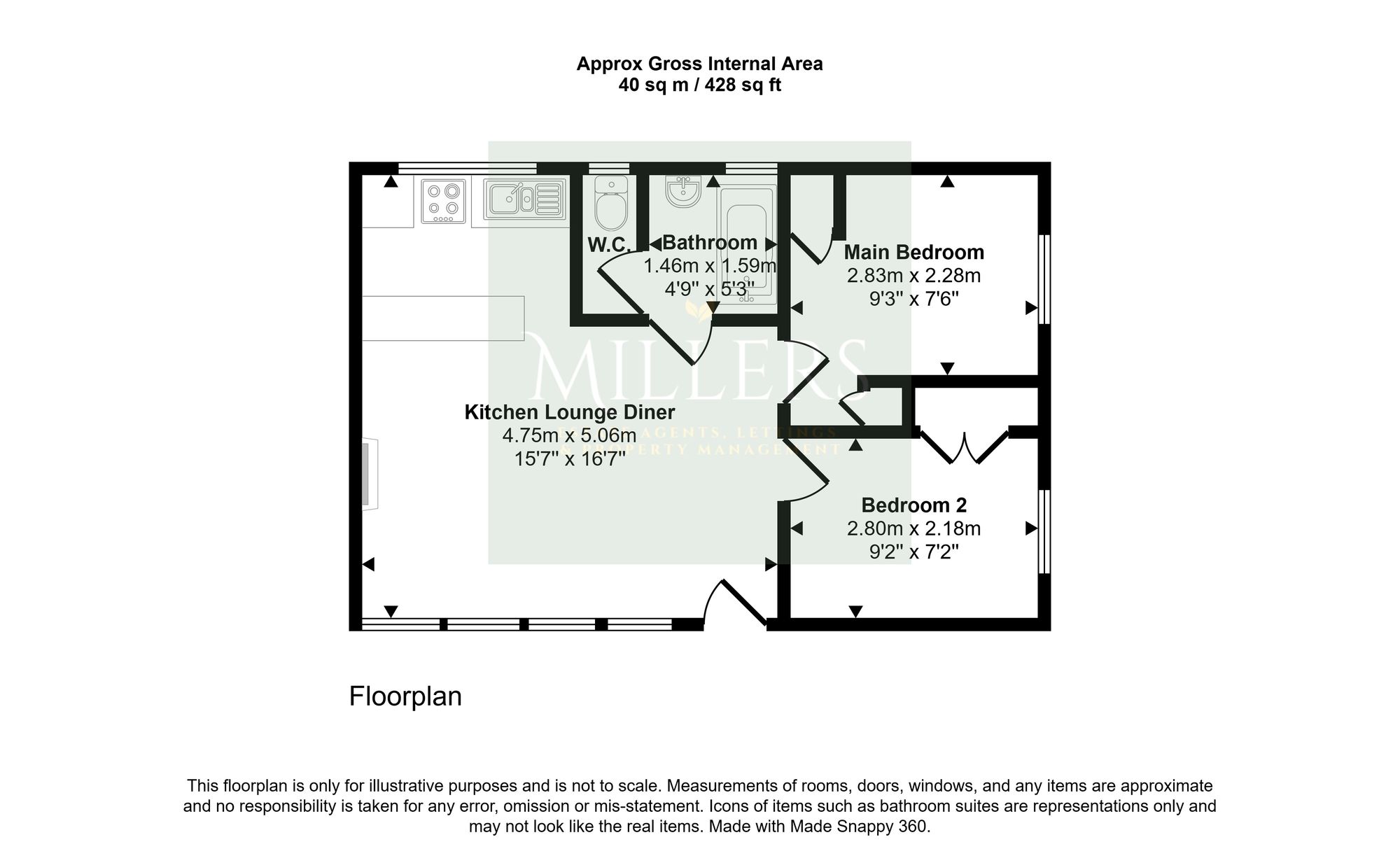 129 Kings Chalet Park, Cromer floorplan