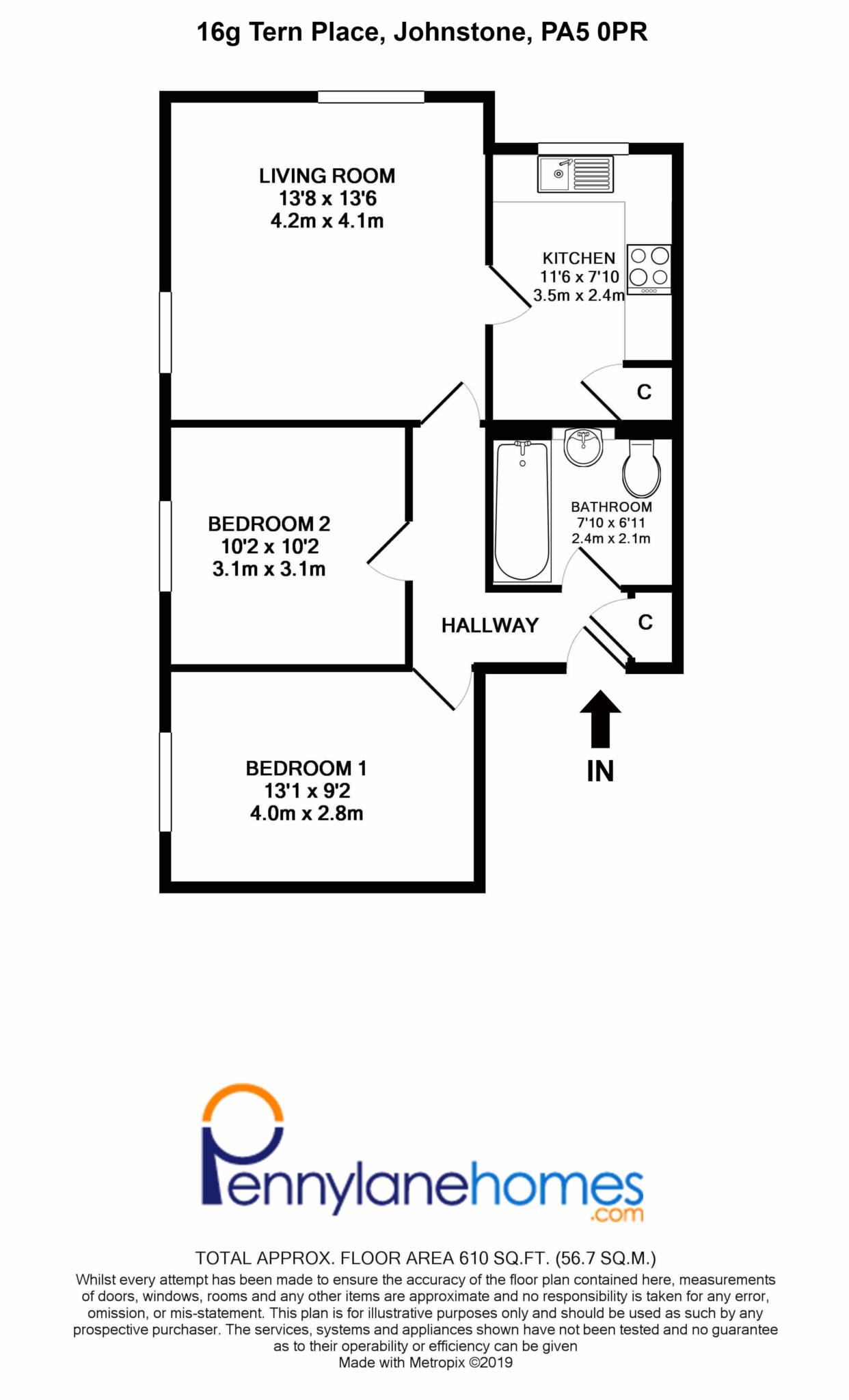 2 Bedrooms Flat for sale in Tern Place, Johnstone PA5