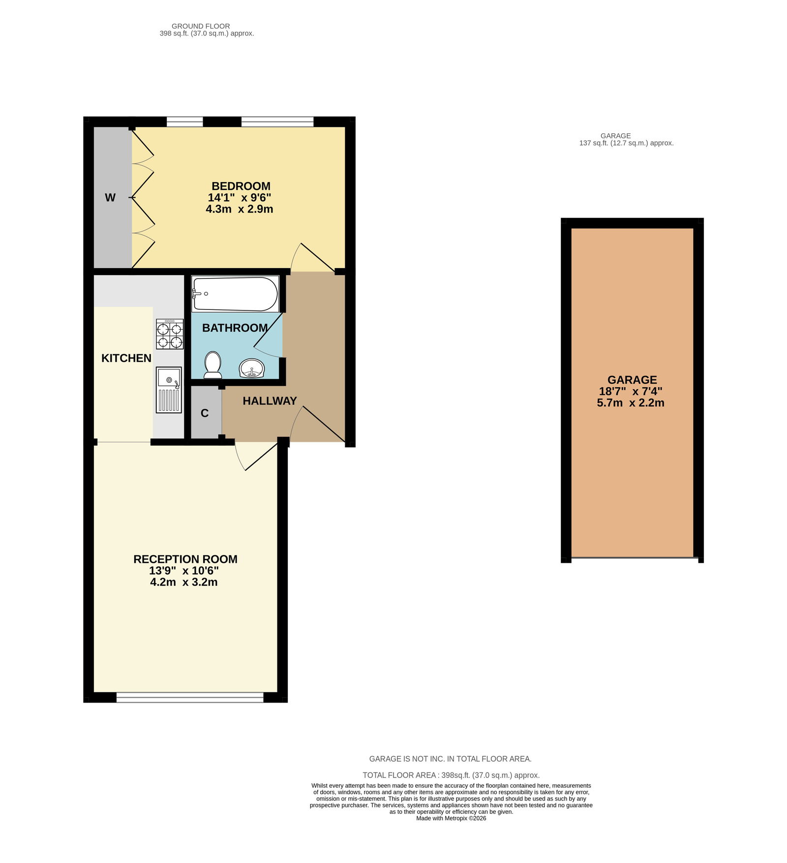 Russetts,2, Tadworth Street, Tadworth floorplan