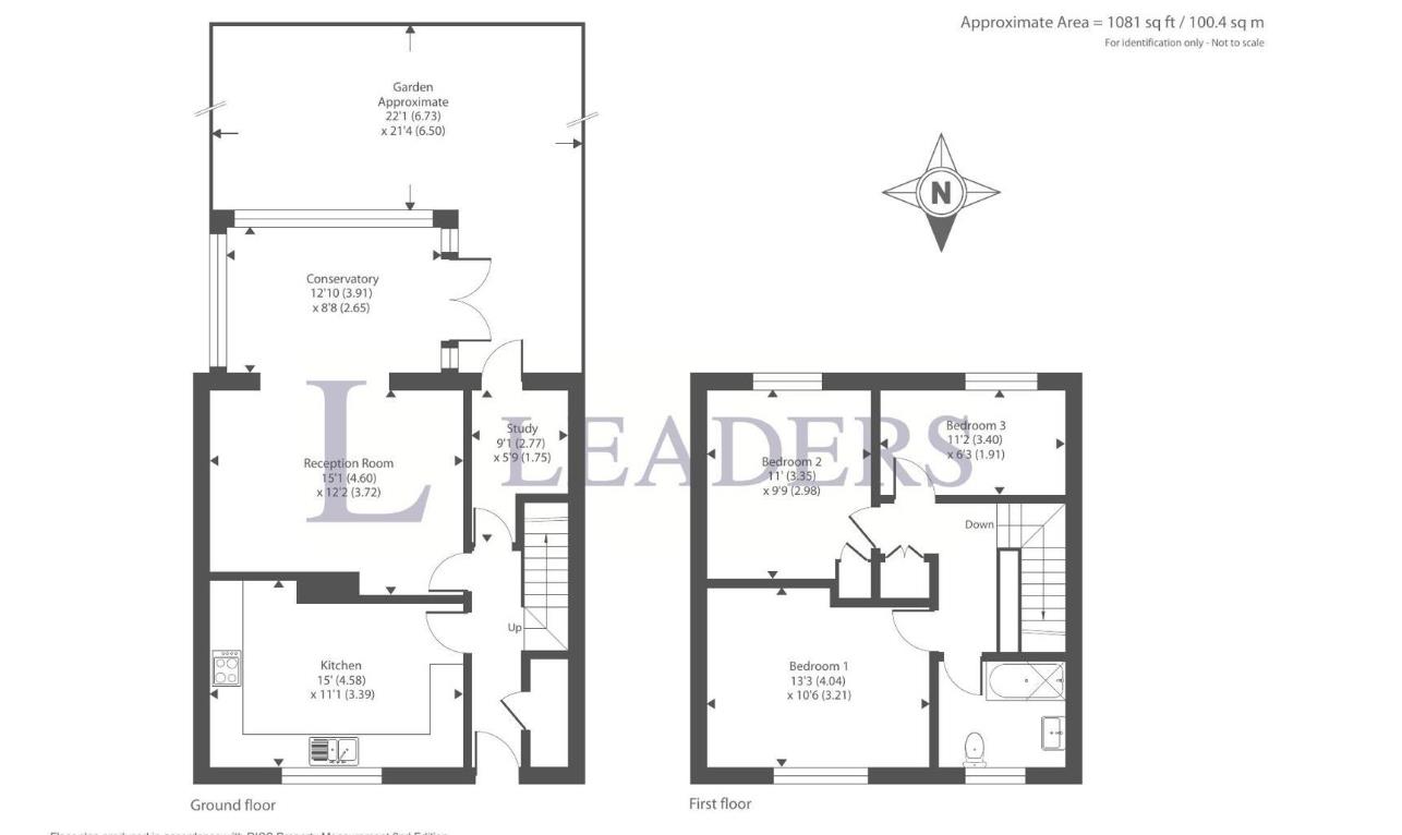 91, Chalcombe Road, London floorplan