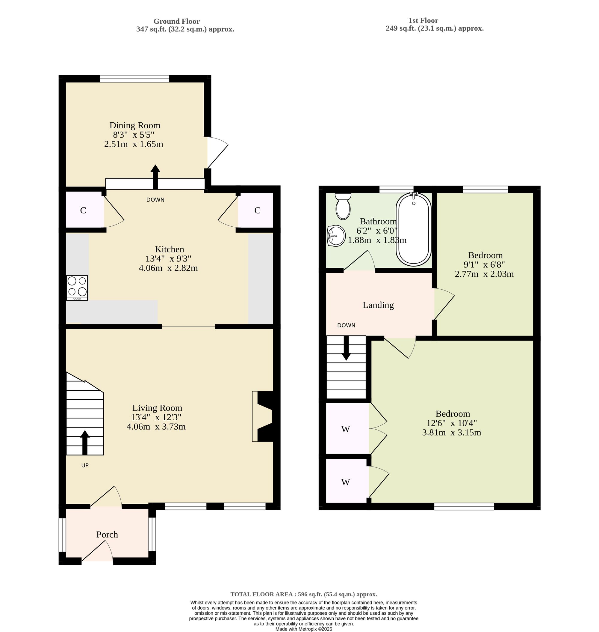 132 Norwich Road, Norwich floorplan