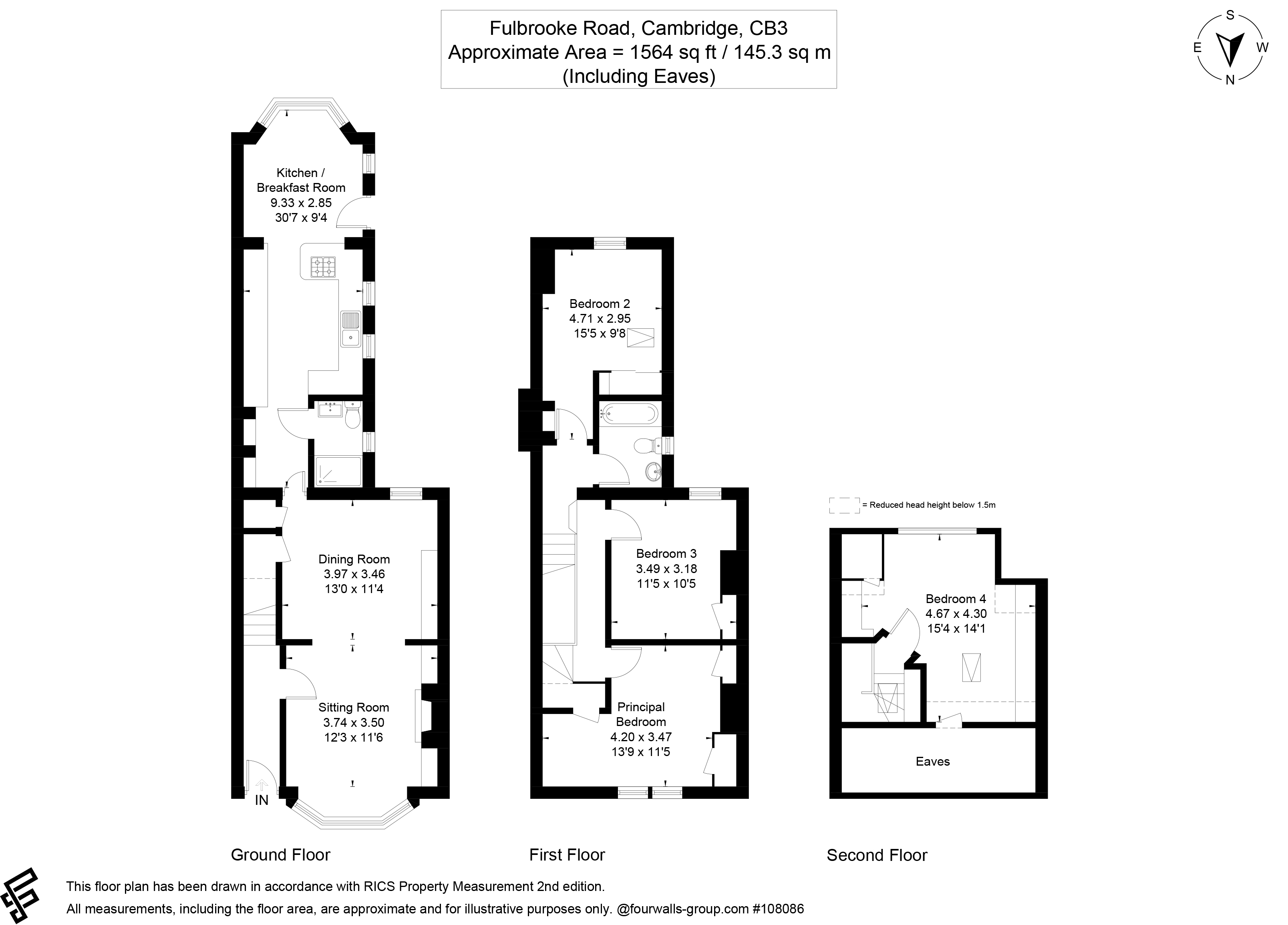 23, Fulbrooke Road, Cambridge floorplan