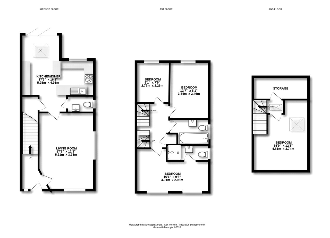 3, Rosewarne Gardens, Camberley floorplan