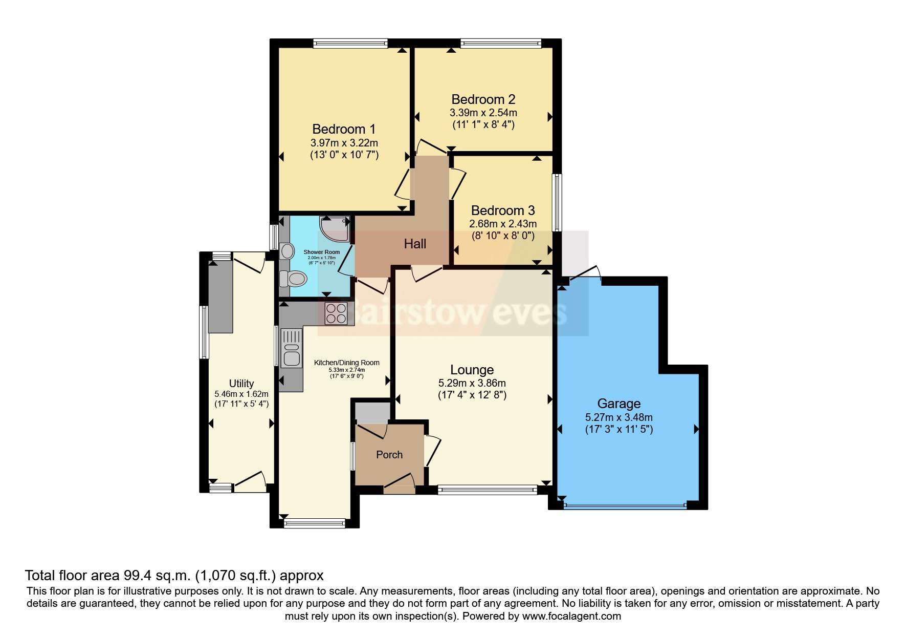 147, Portland Road, Nottingham floorplan