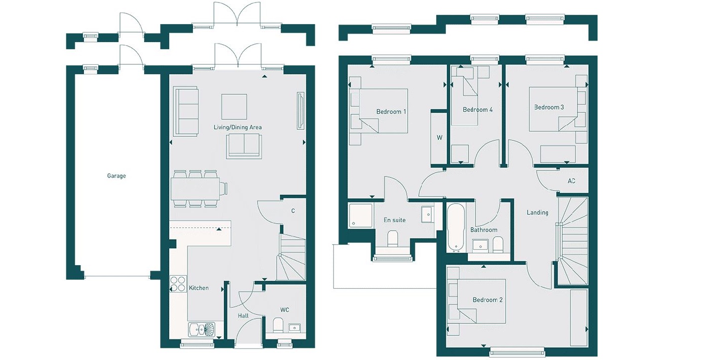 3 Bedrooms Terraced house for sale in Plot 39, The Pembroke, Elms Farm, Stansted Mountfitchet, Essex CM24