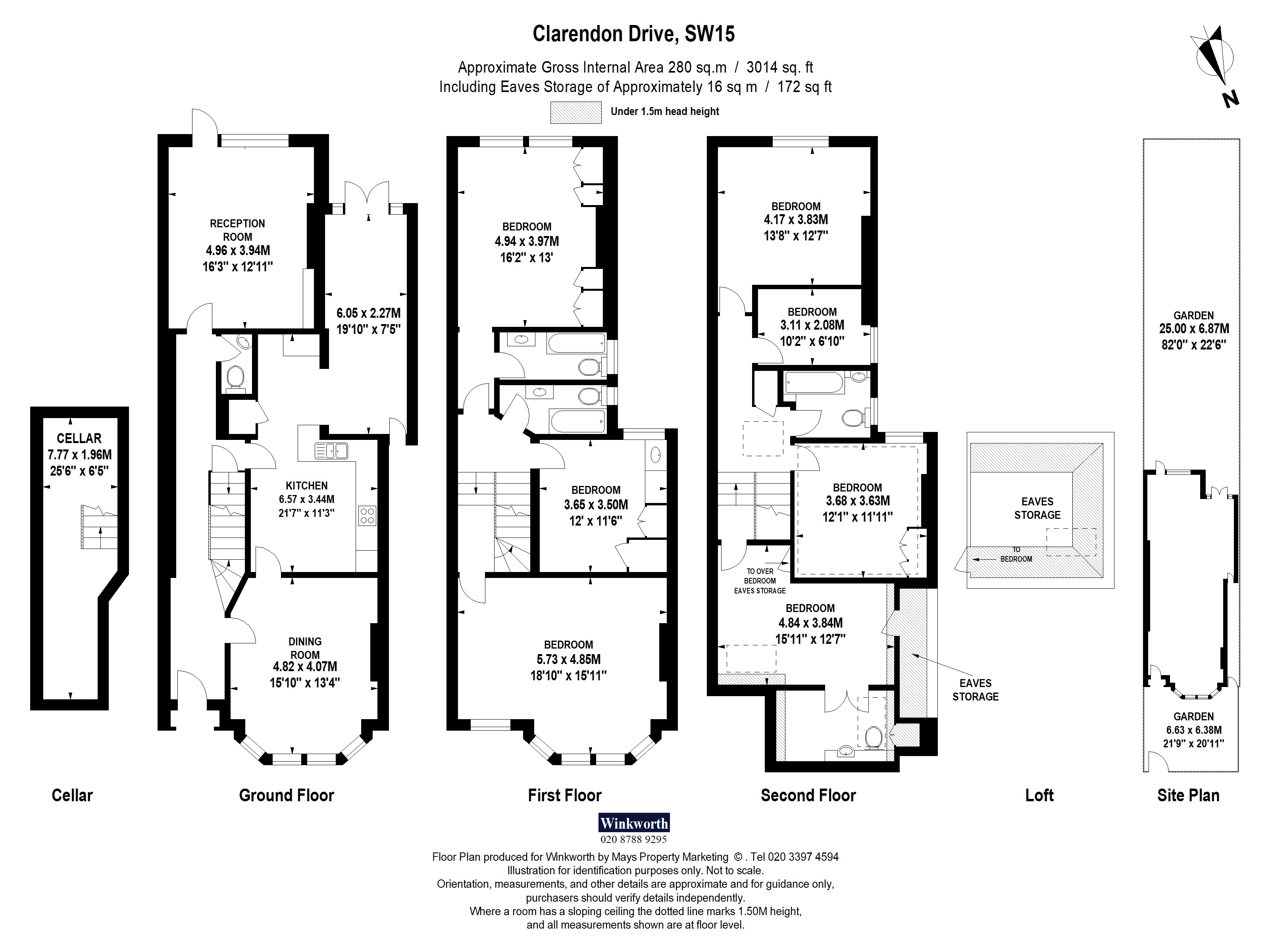 43, Clarendon Drive, London floorplan