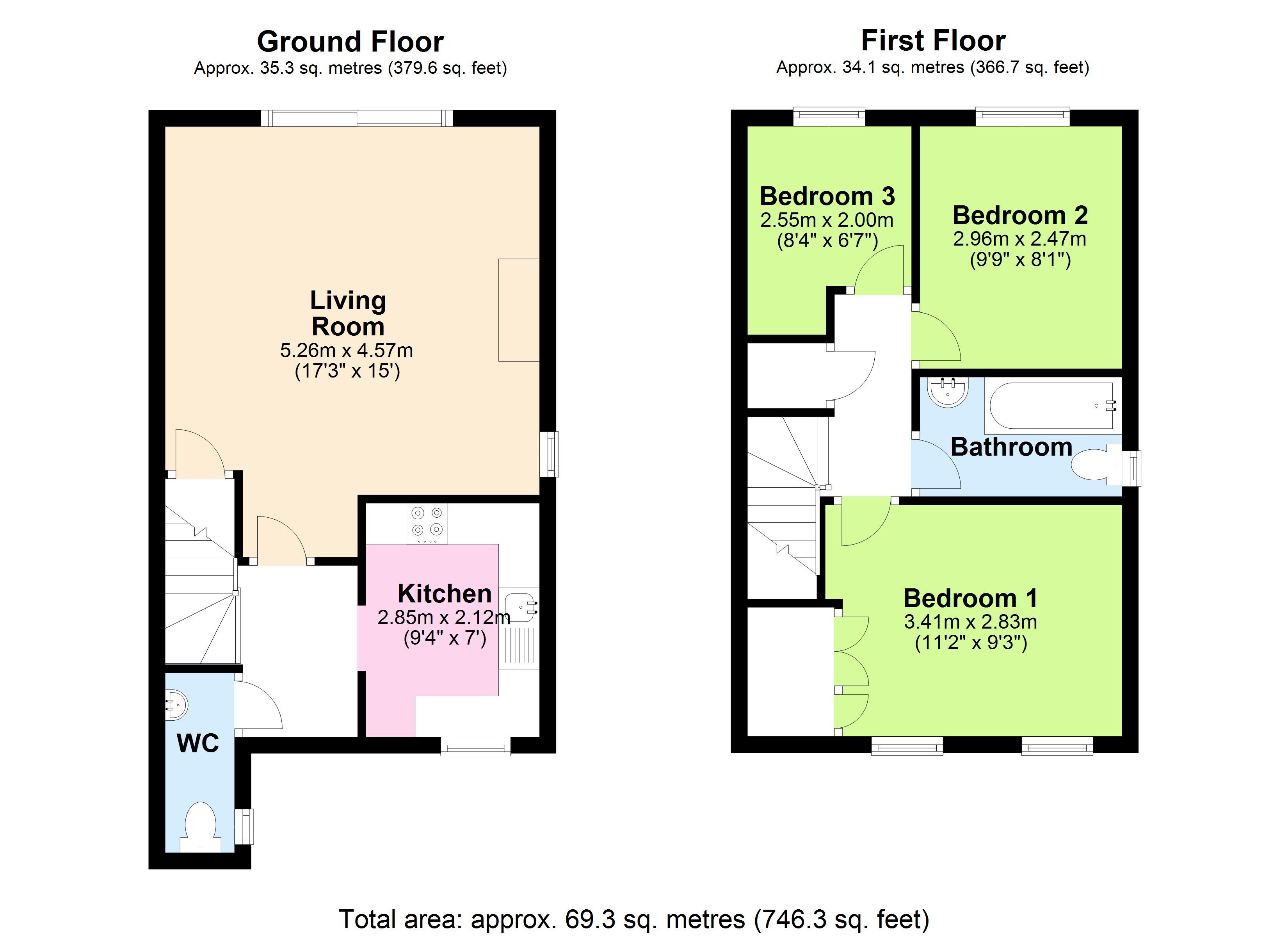 59, Morecambe Close, Stevenage floorplan
