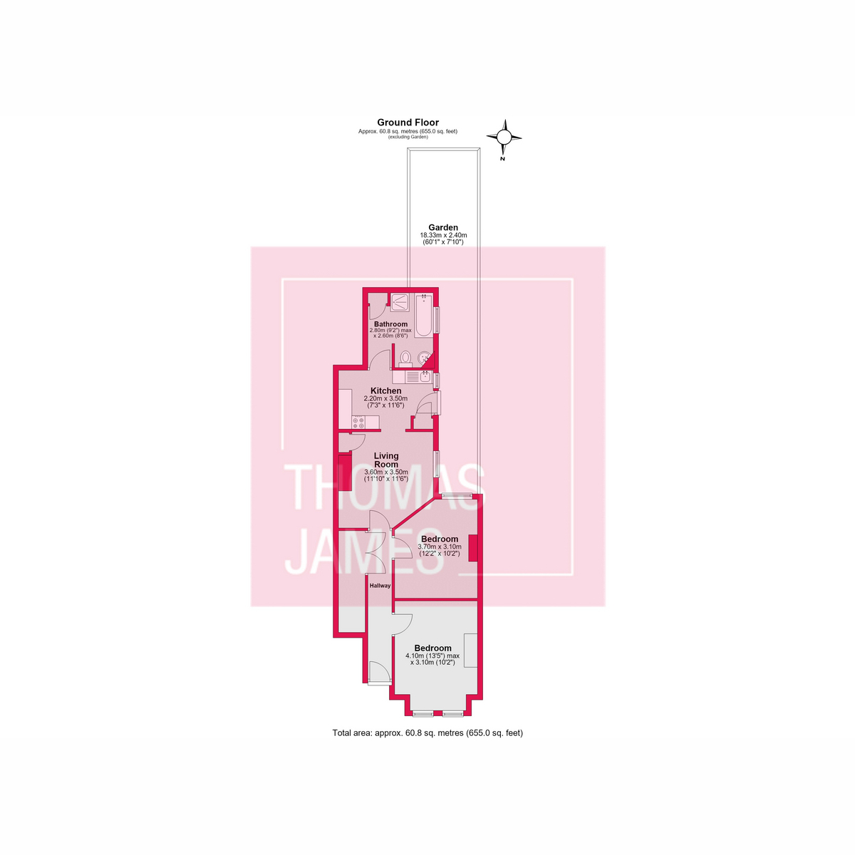 190, Lyndhurst Road, London floorplan
