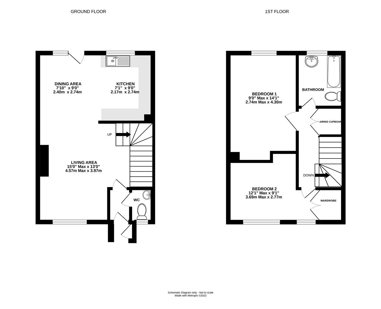 Causeway Close, Chippenham SN15, 2 bedroom terraced house for sale