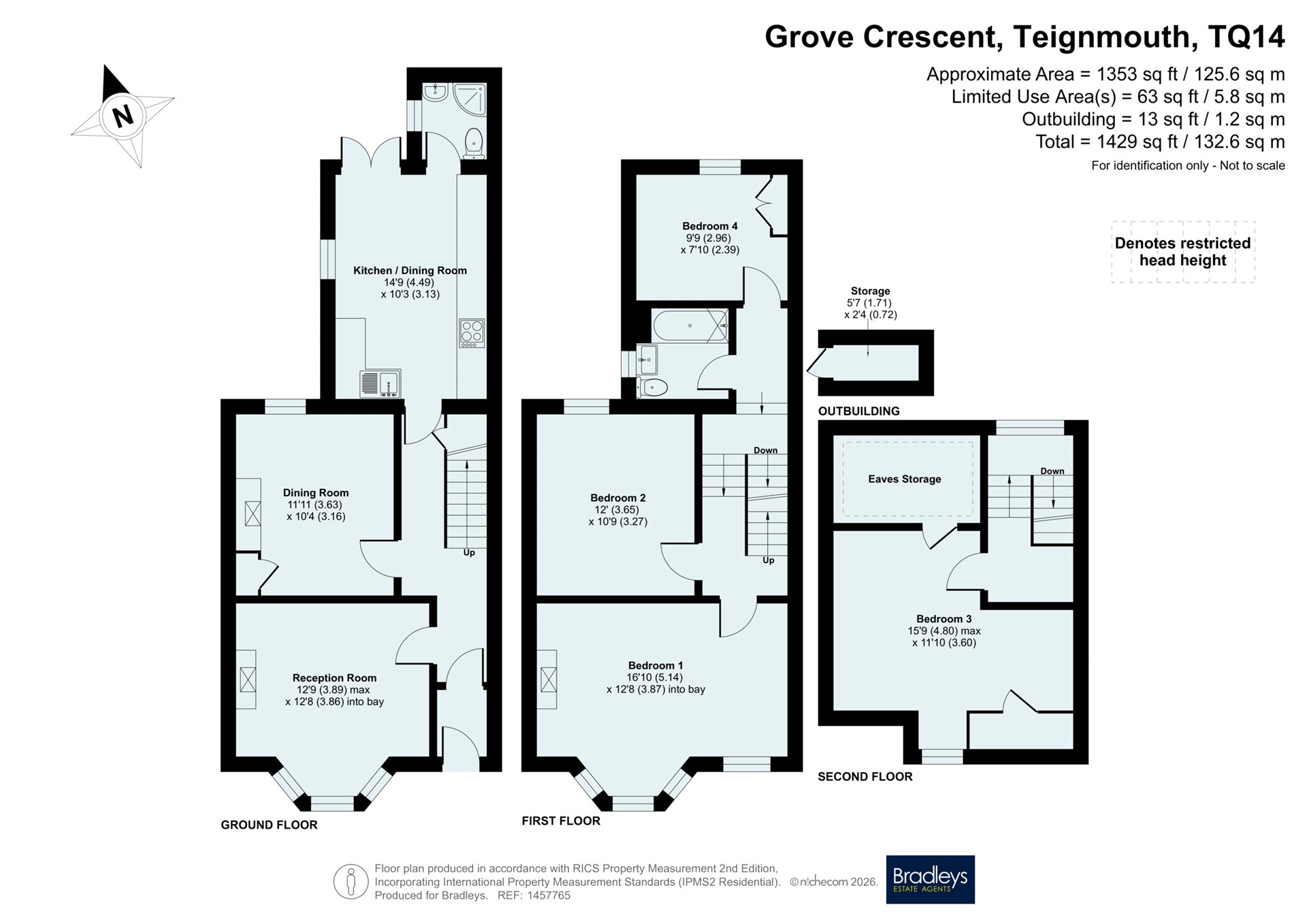 15, Grove Crescent, Devon floorplan