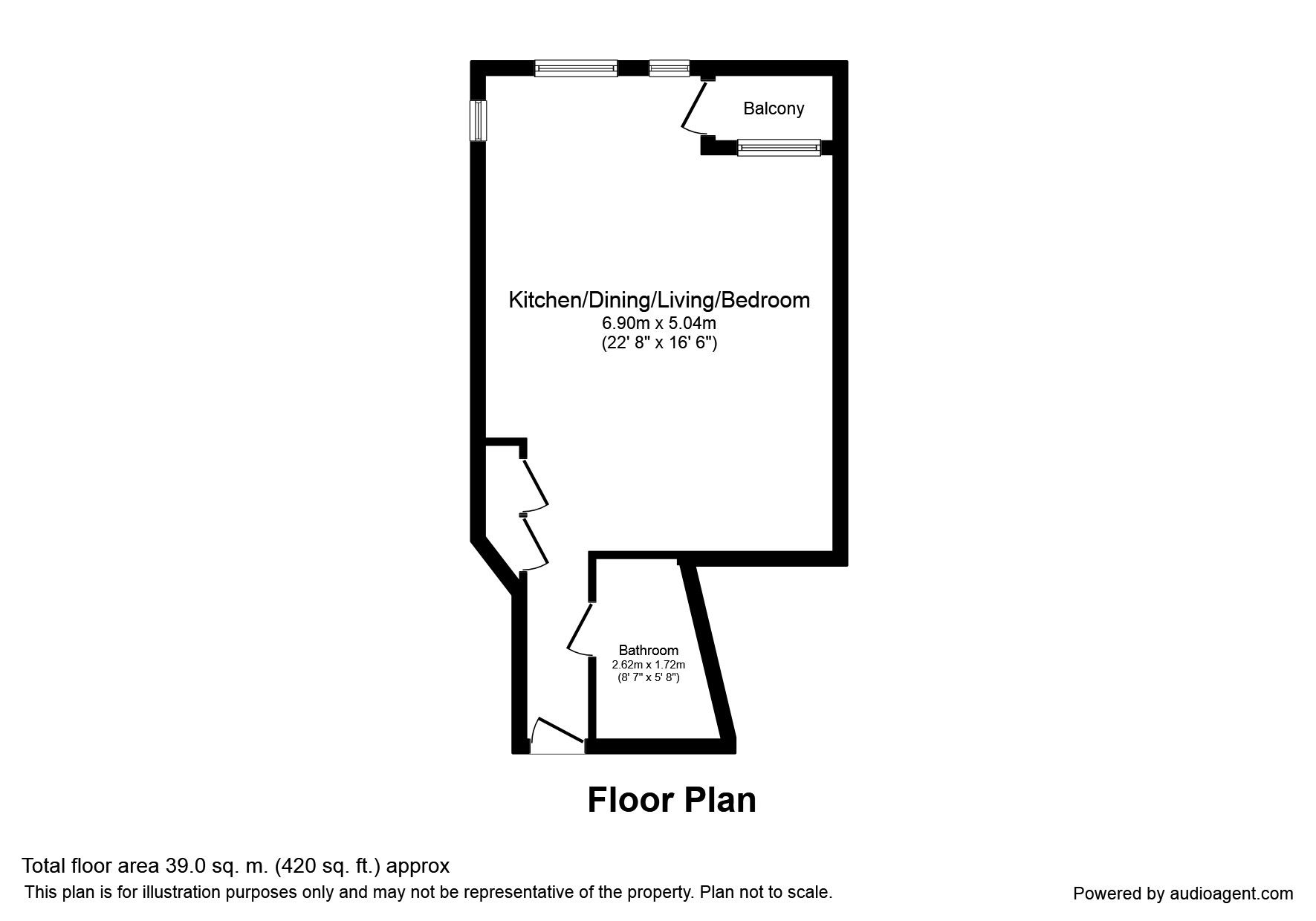0 Bedrooms Studio to rent in The Quays, Salford M50