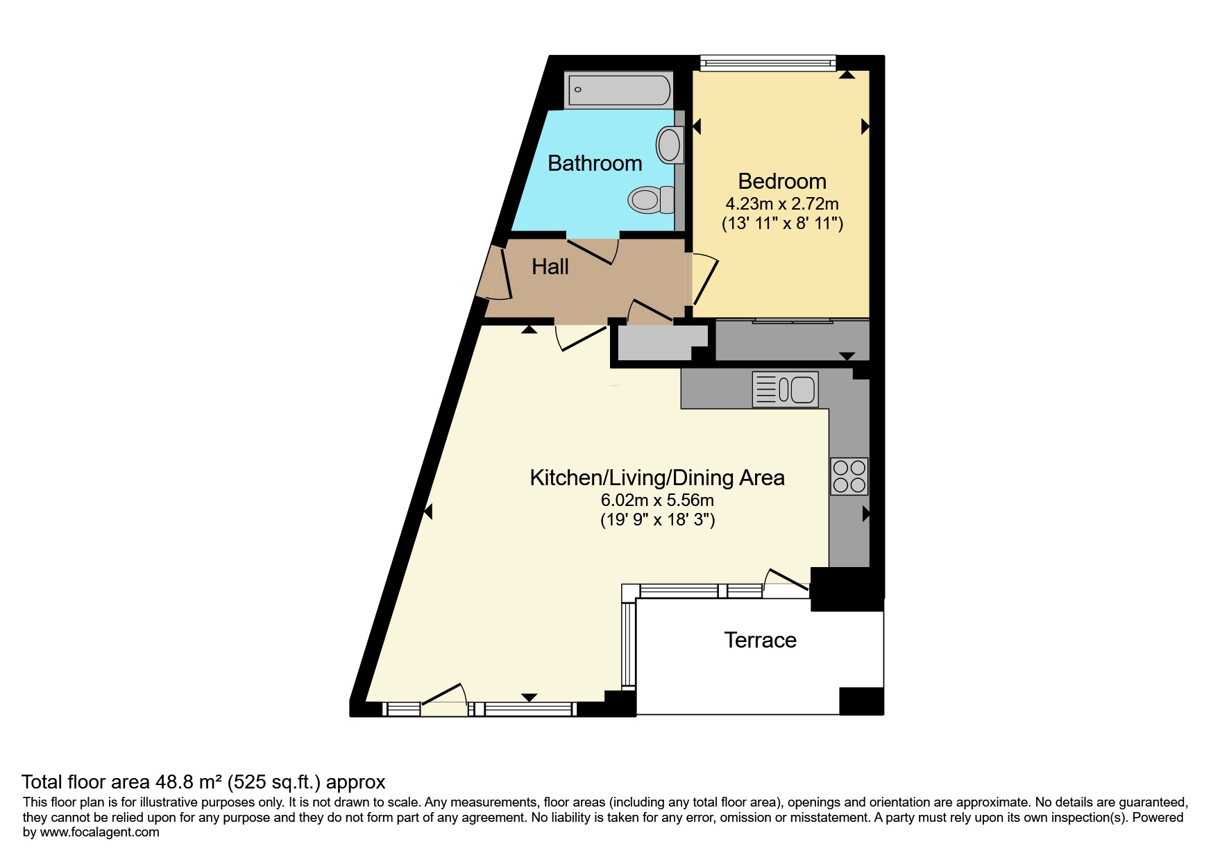 Flat 214, 72, Smeed Road, London floorplan
