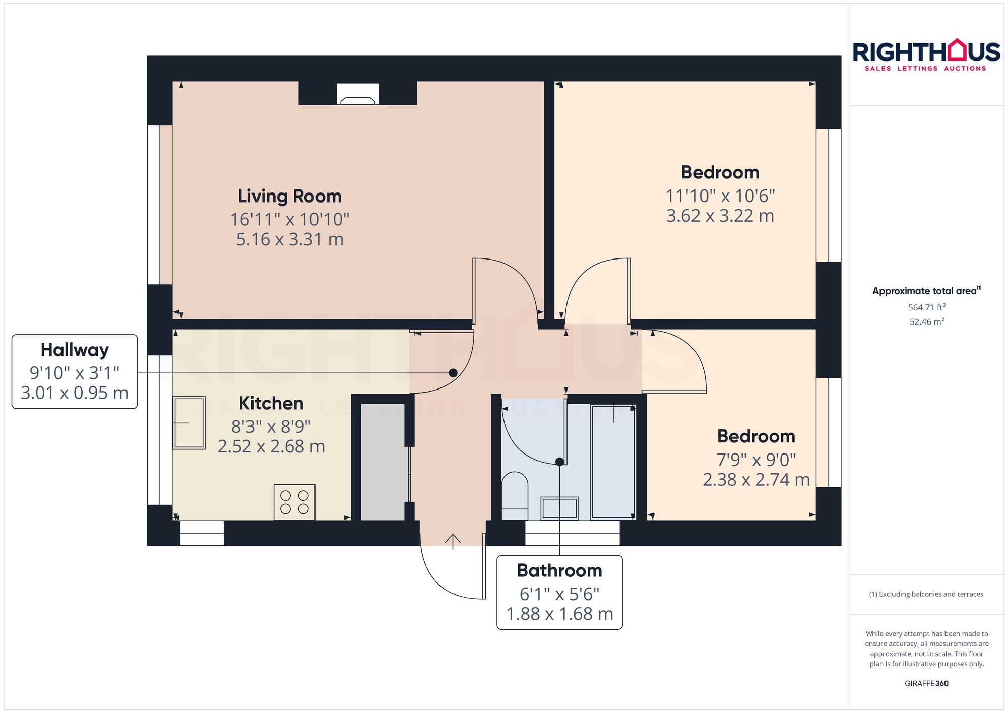 Middlebrook Hill, Bradford BD8, 2 bedroom semidetached bungalow for