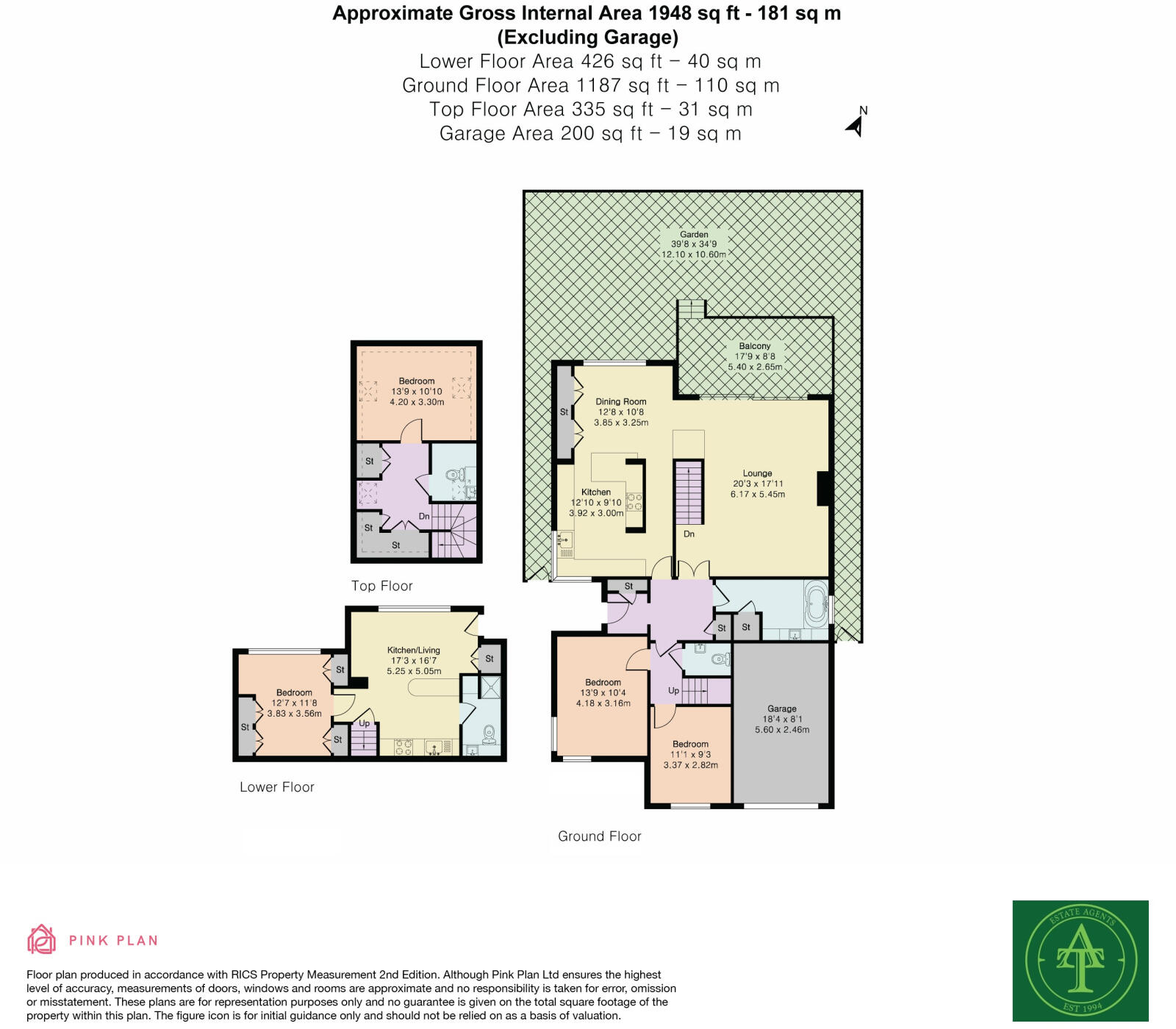 1A, Gladeside, London floorplan