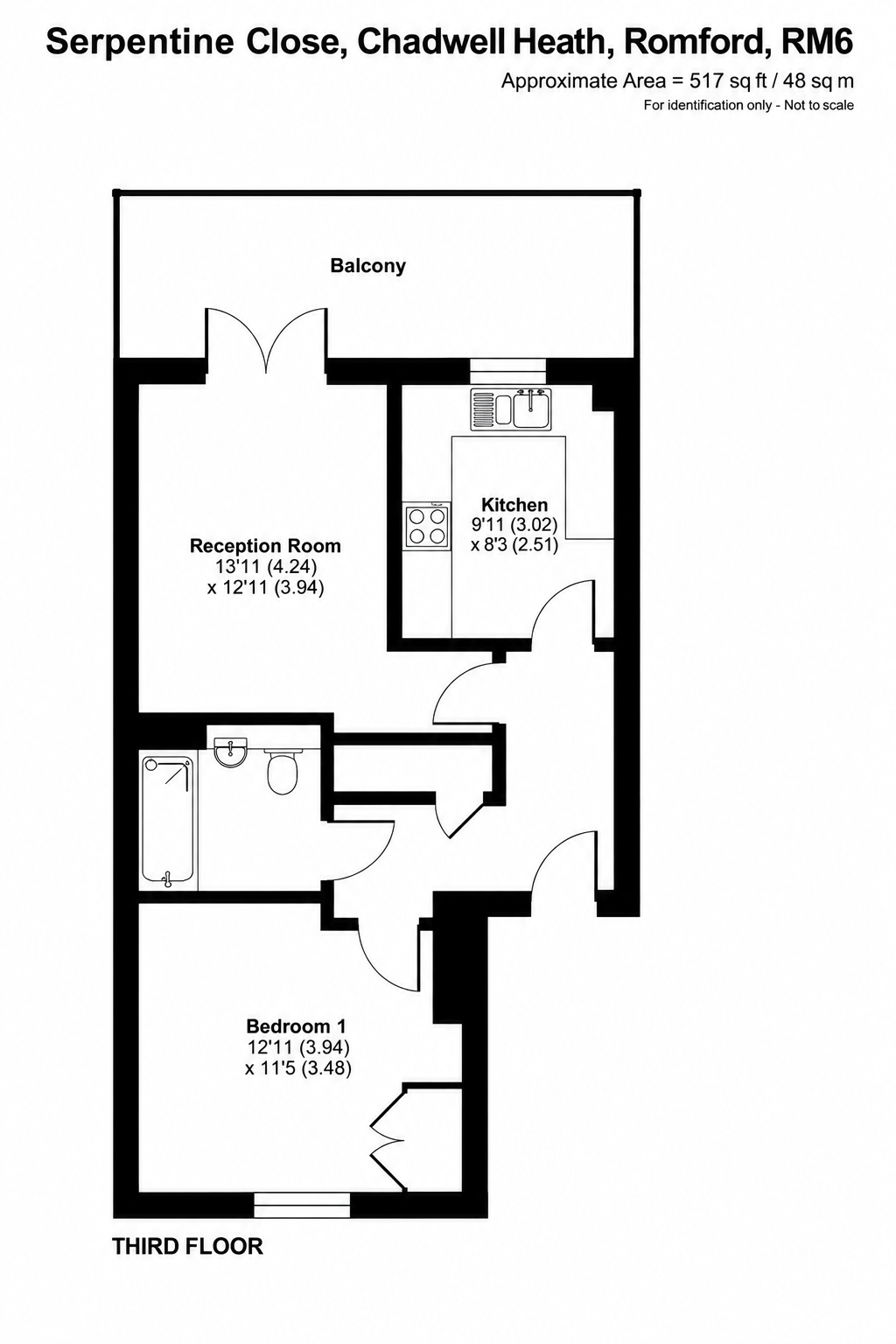 8, Coral Court Serpentine Close, Romford floorplan