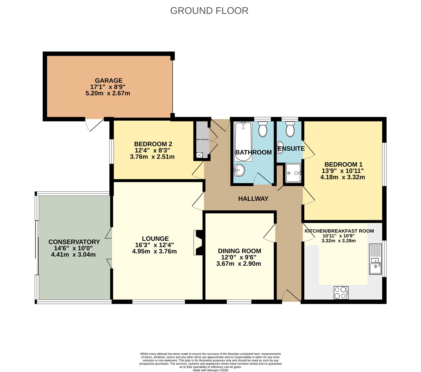 1, Rowan Drive, Seaton floorplan