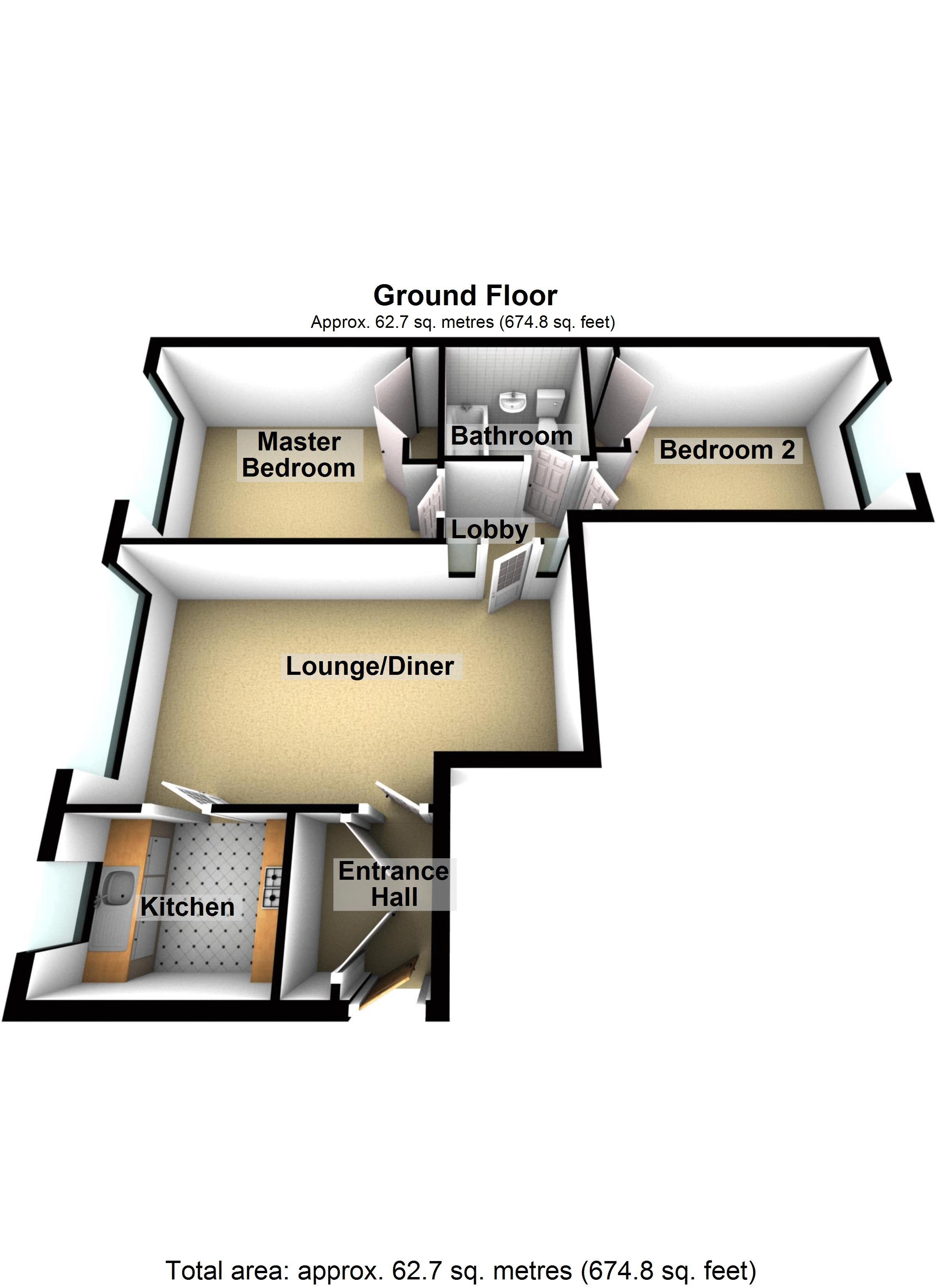 1 The Poplars, 4 Devonshire Road, Hatch End floorplan
