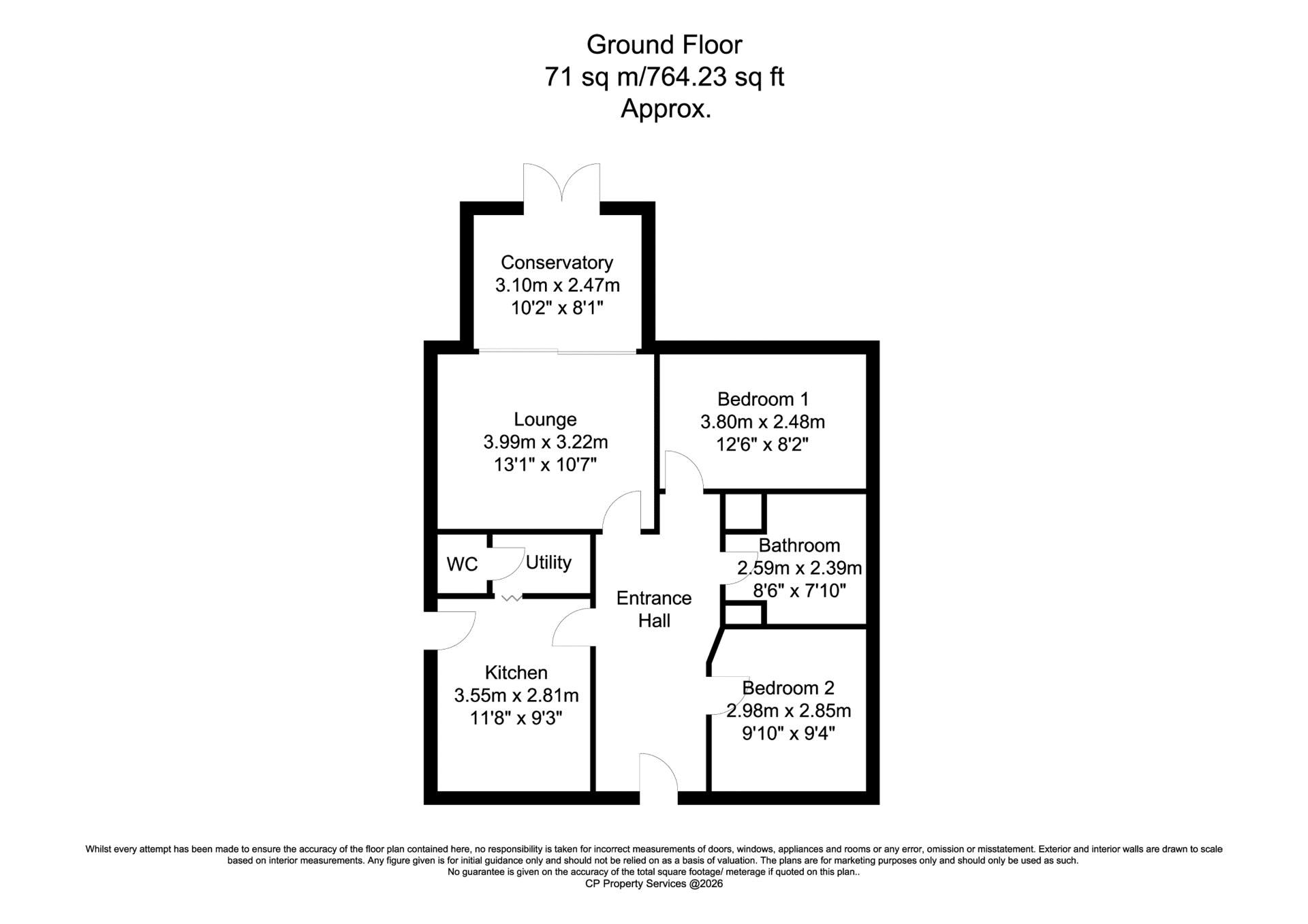 1A, Poplar Lane, Gainsborough floorplan