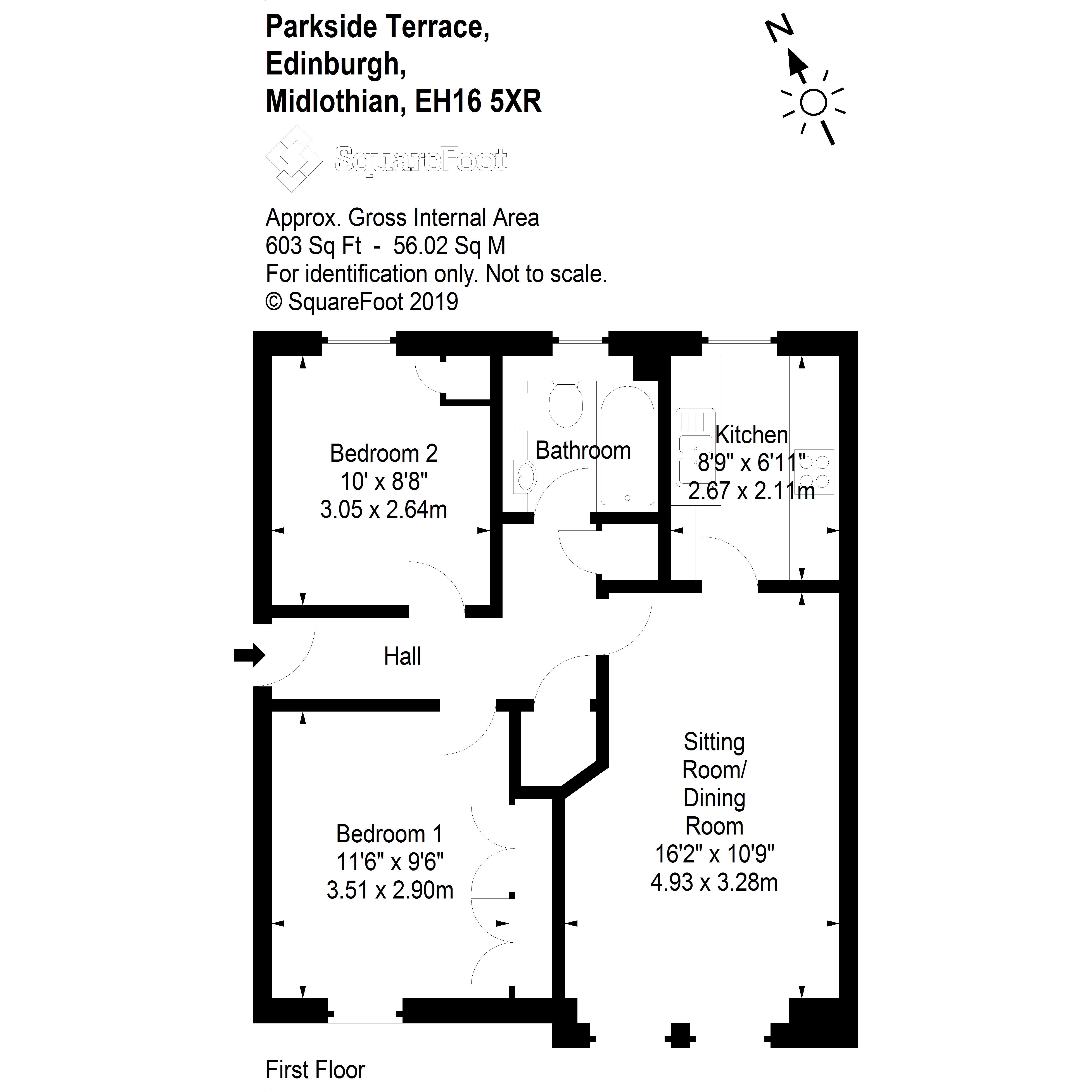 2 Bedrooms Flat for sale in 41/5 Parkside Terrace, Newington EH16