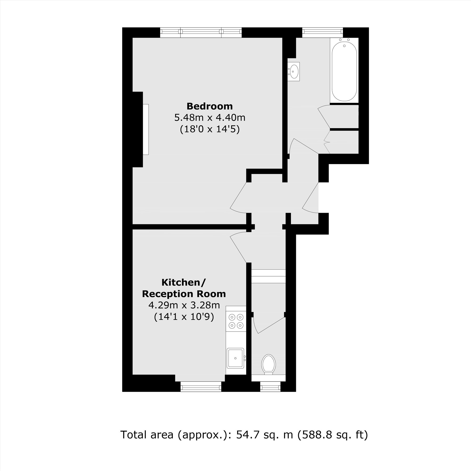 Flat 6, 8, Pembridge Villas, LONDON floorplan