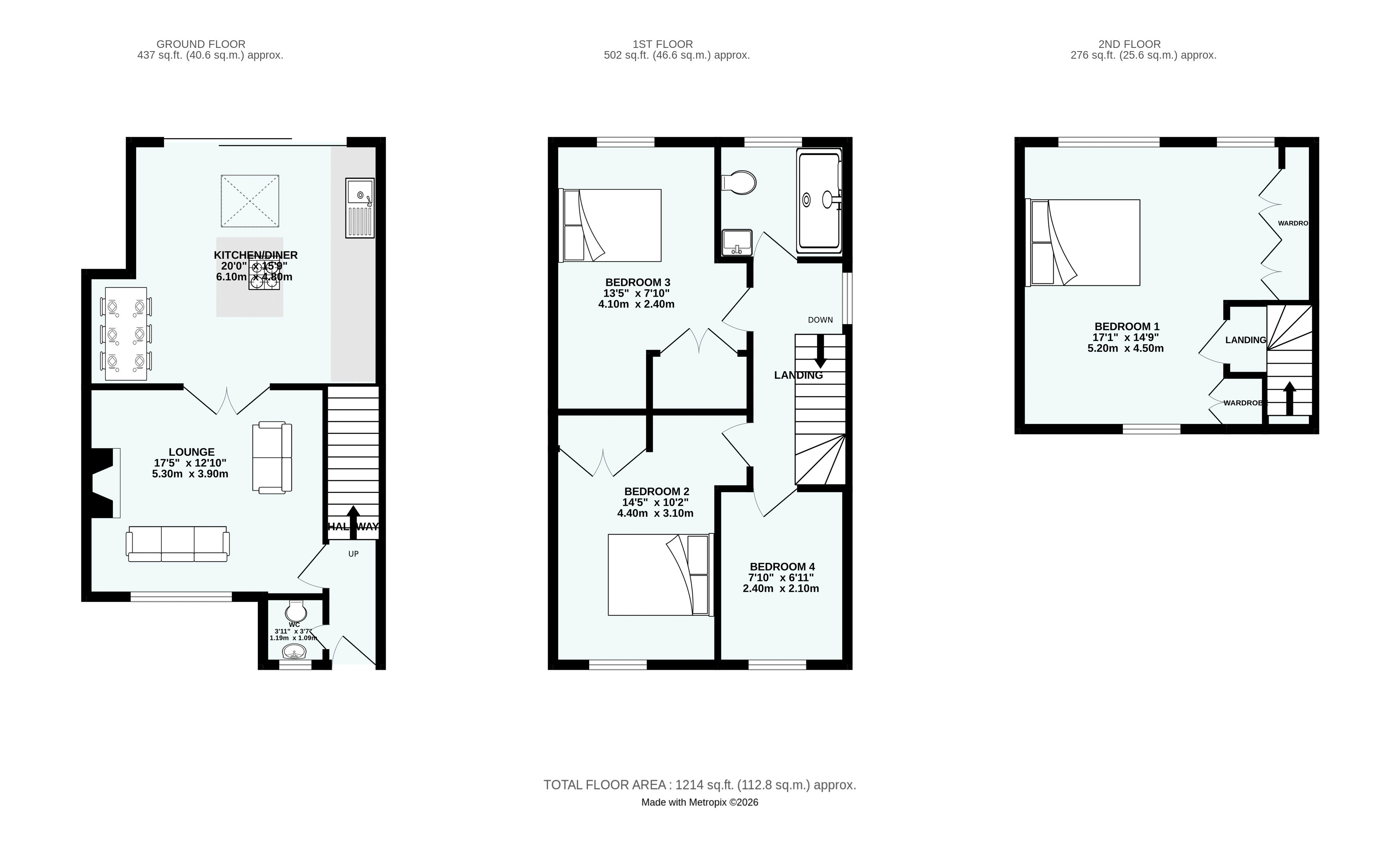 Honcray, Devon floorplan