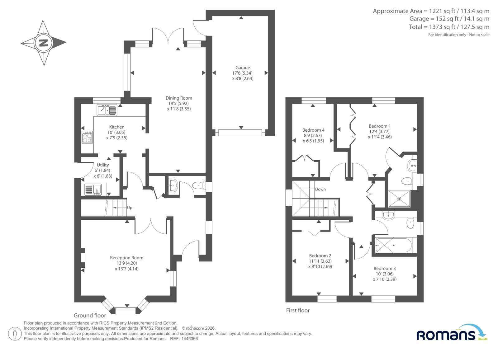 9, Elsham Way, Wiltshire floorplan
