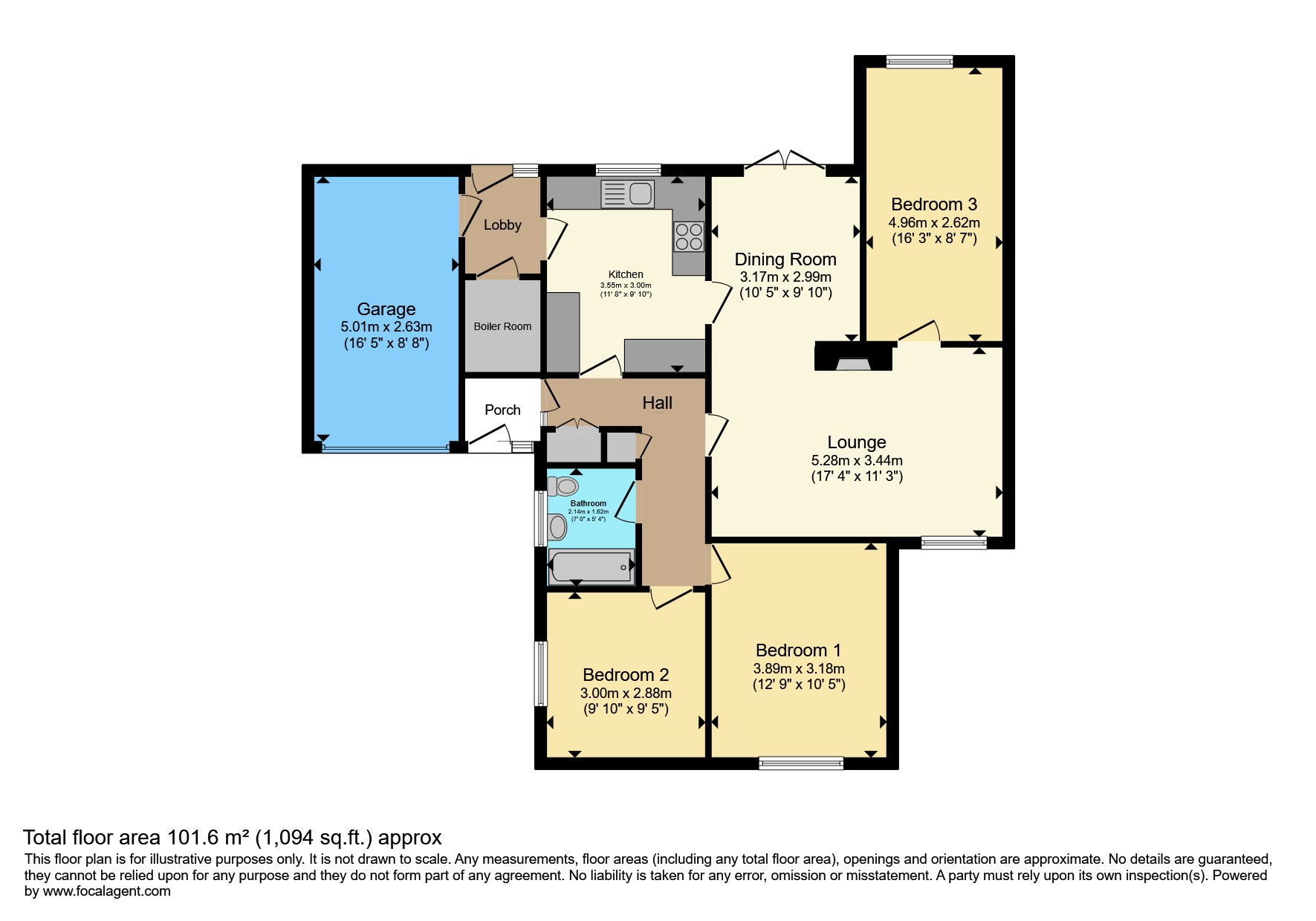 5, Elm Close, Saxilby floorplan