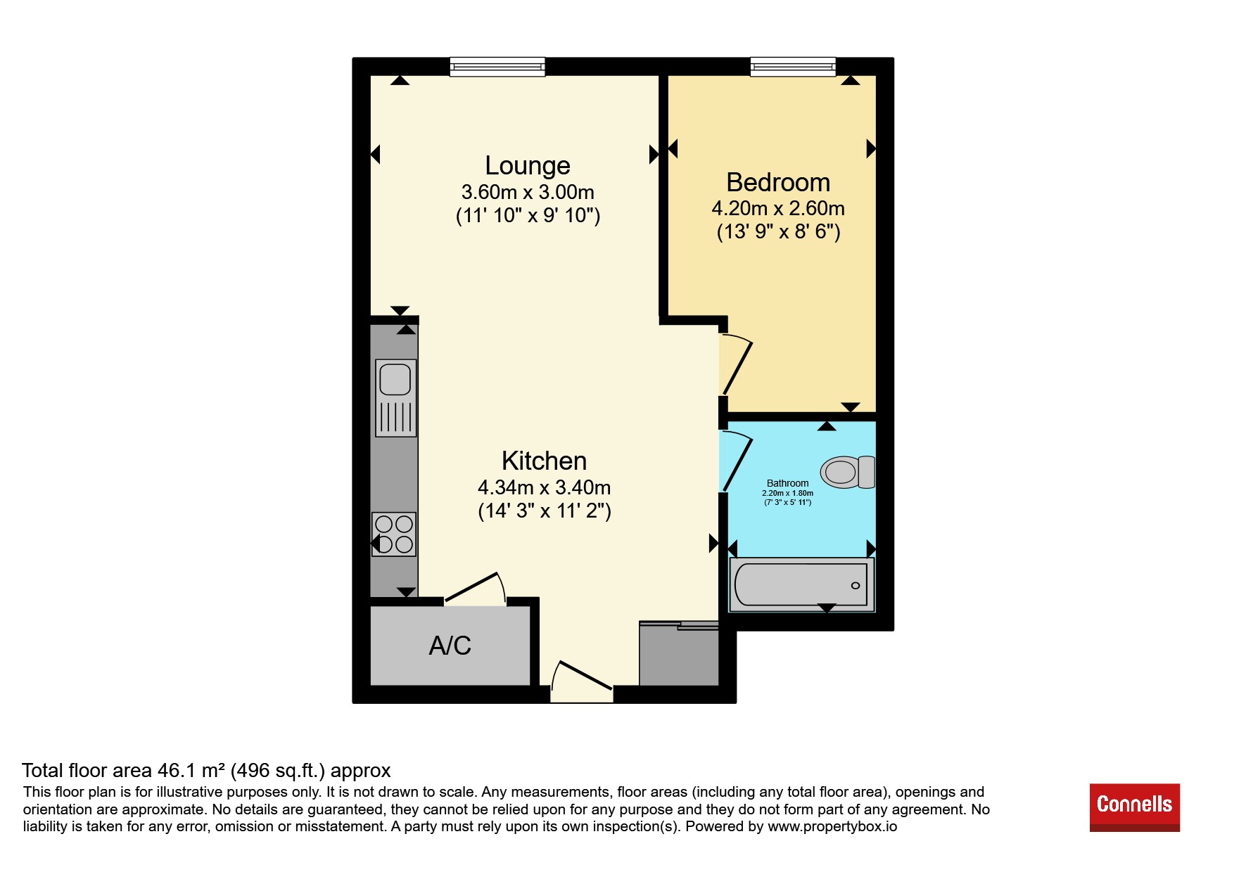 Flat 507, Chevette Court, Kimpton Road, Luton floorplan