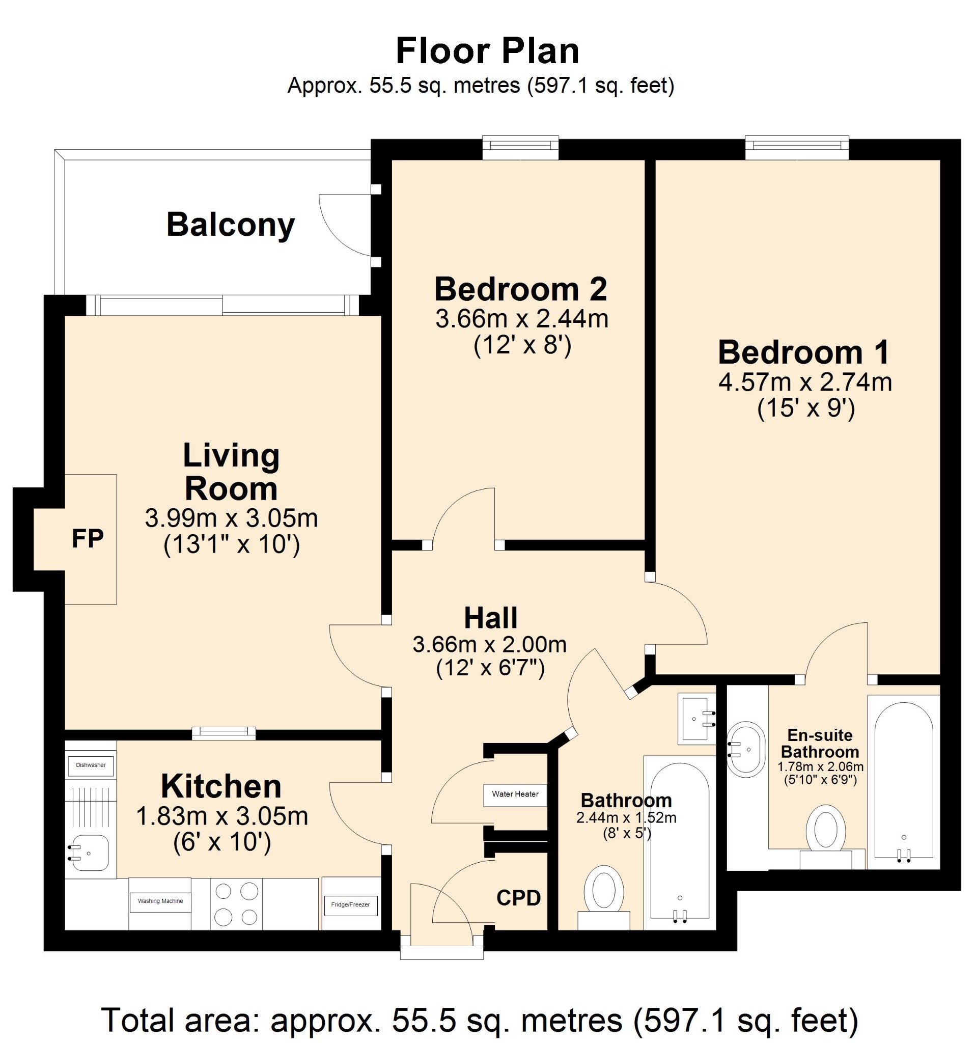 25 Arbour Court, Fareham floorplan
